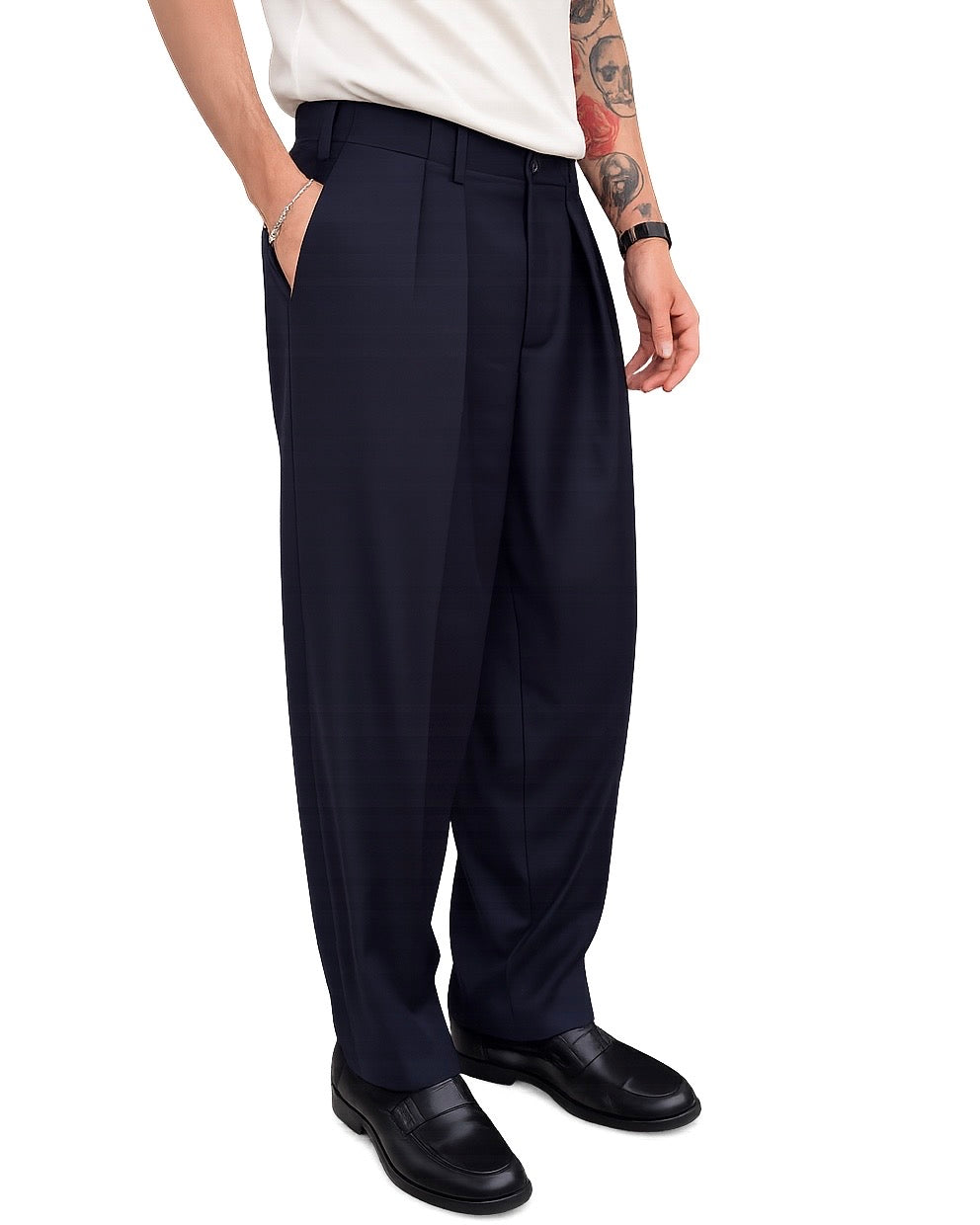 Pantalone Over blu Vitale Barberis Canonico