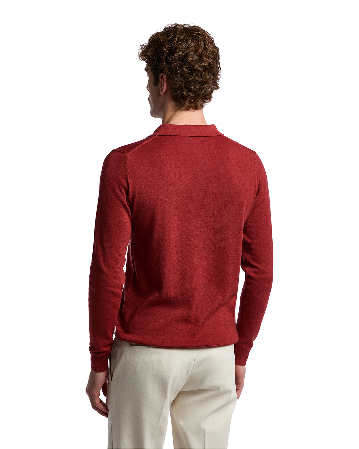 Polo Andrey in cotone bordeaux