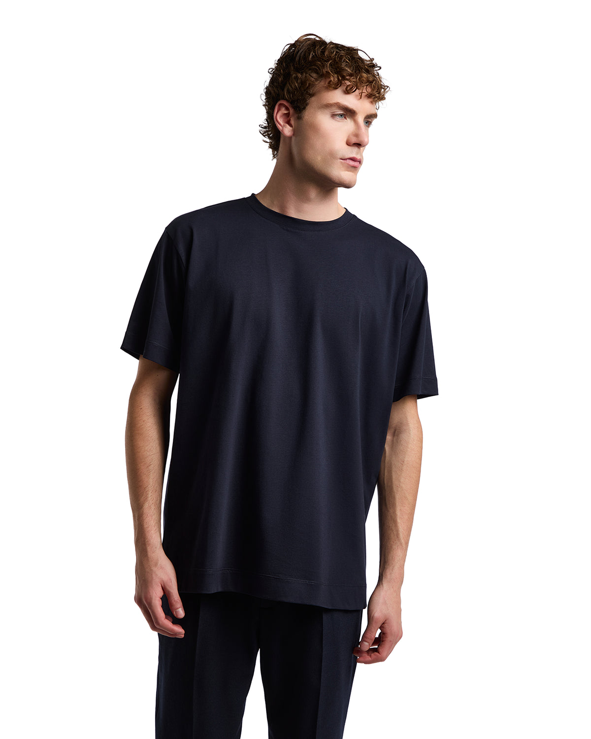 Camiseta de algodón azul Bergen