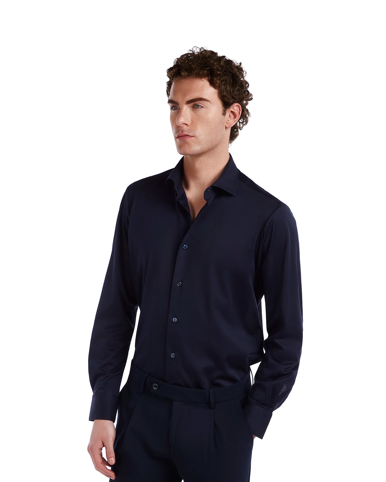 Camicia Miyagi in cotone blu