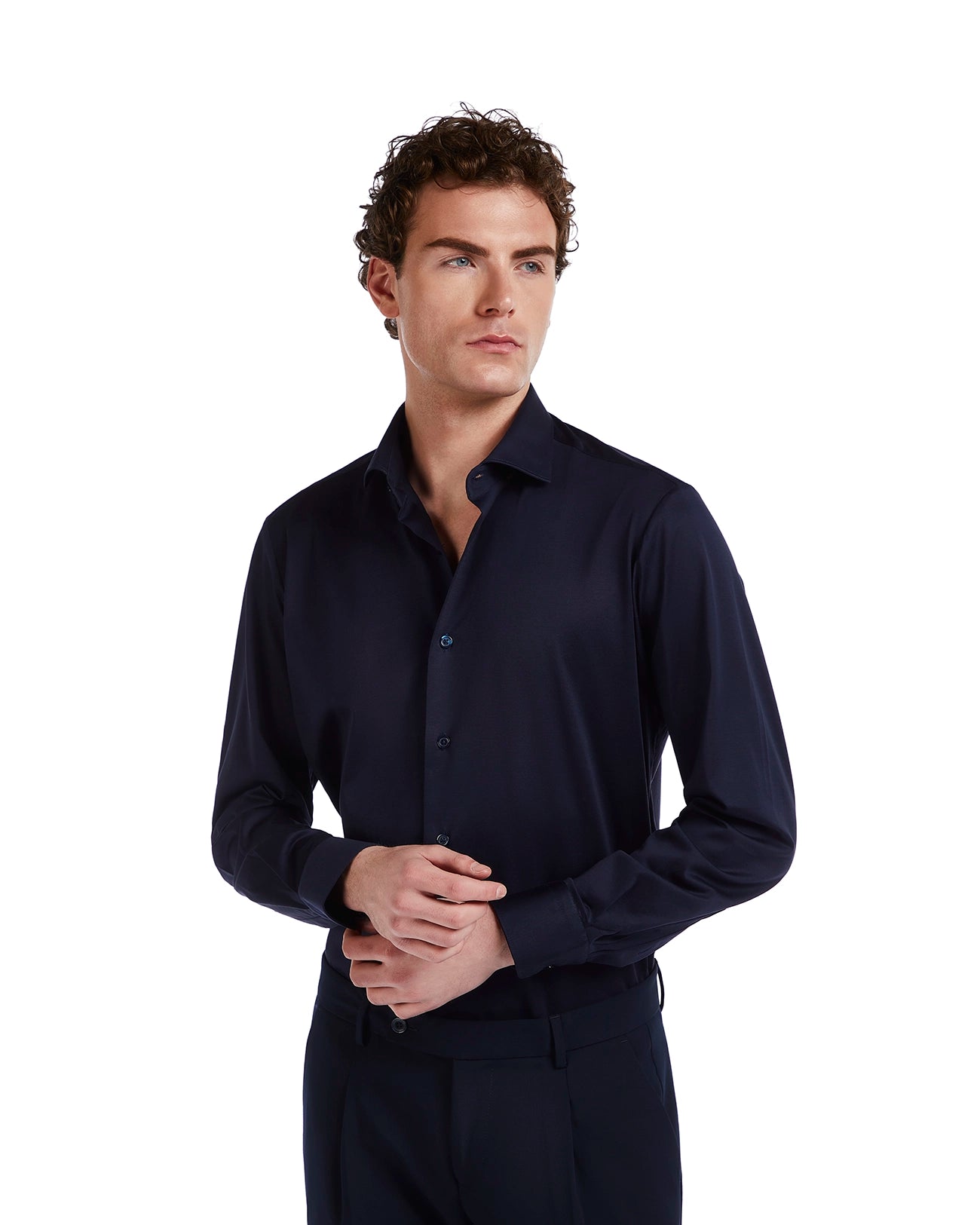 Camicia Miyagi in cotone blu