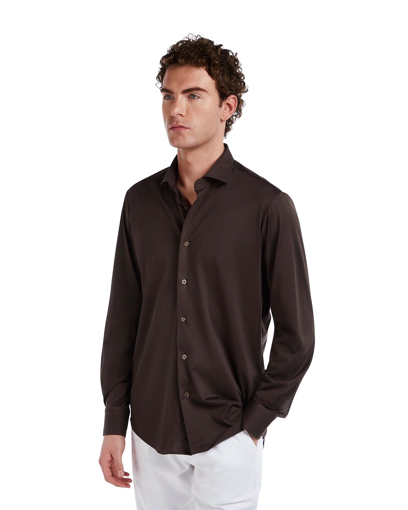 Camicia Miyagi in cotone moro