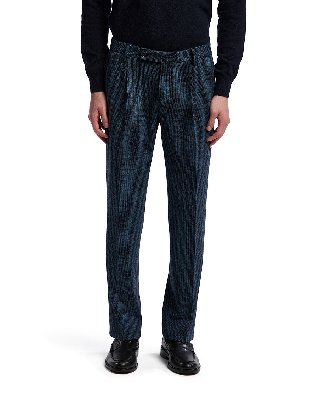 Pantalón Campiglio pata de gallo azul