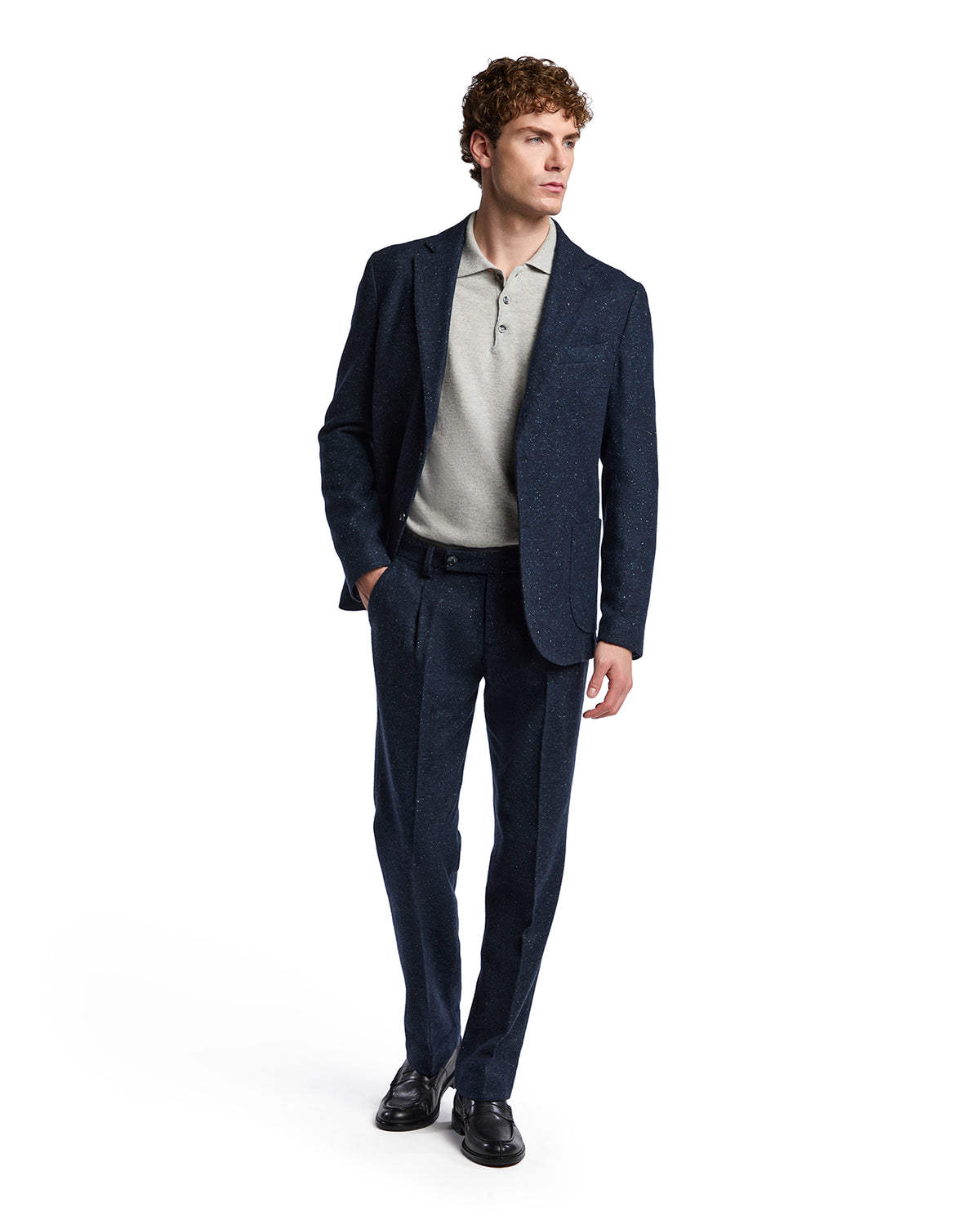 Chaqueta Pepe melange azul