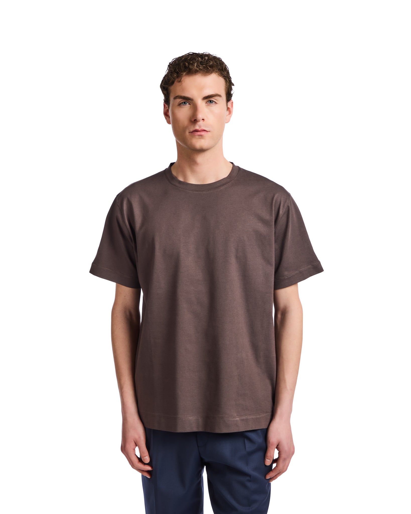 T-shirt Bergen in cotone moro