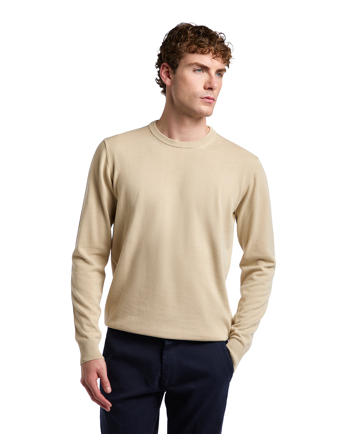 Ugo beige cotton sweater