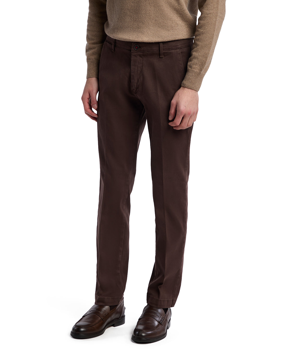 Pantalón Jack estructurado marrón oscuro