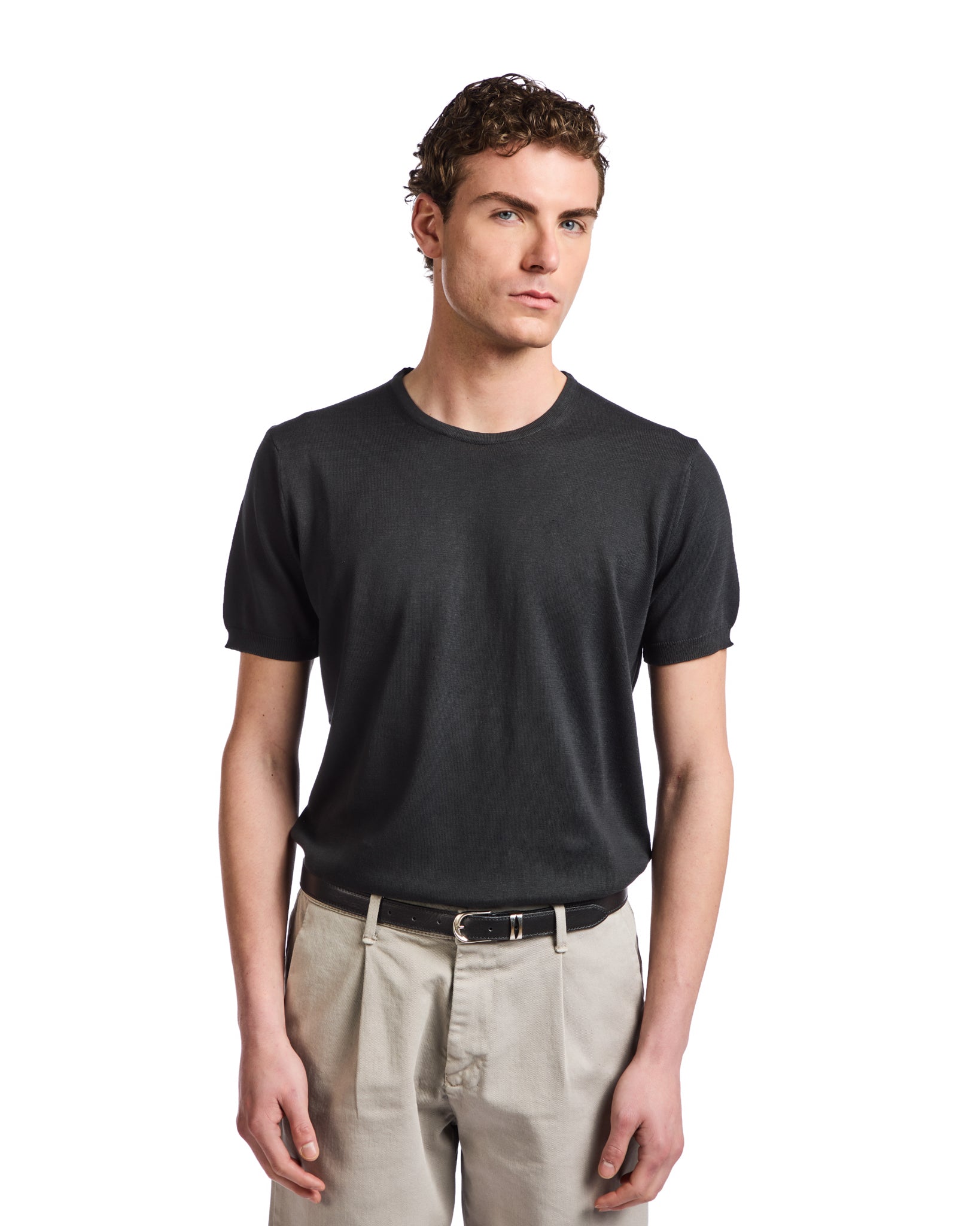 Jannik T-shirt in black mesh
