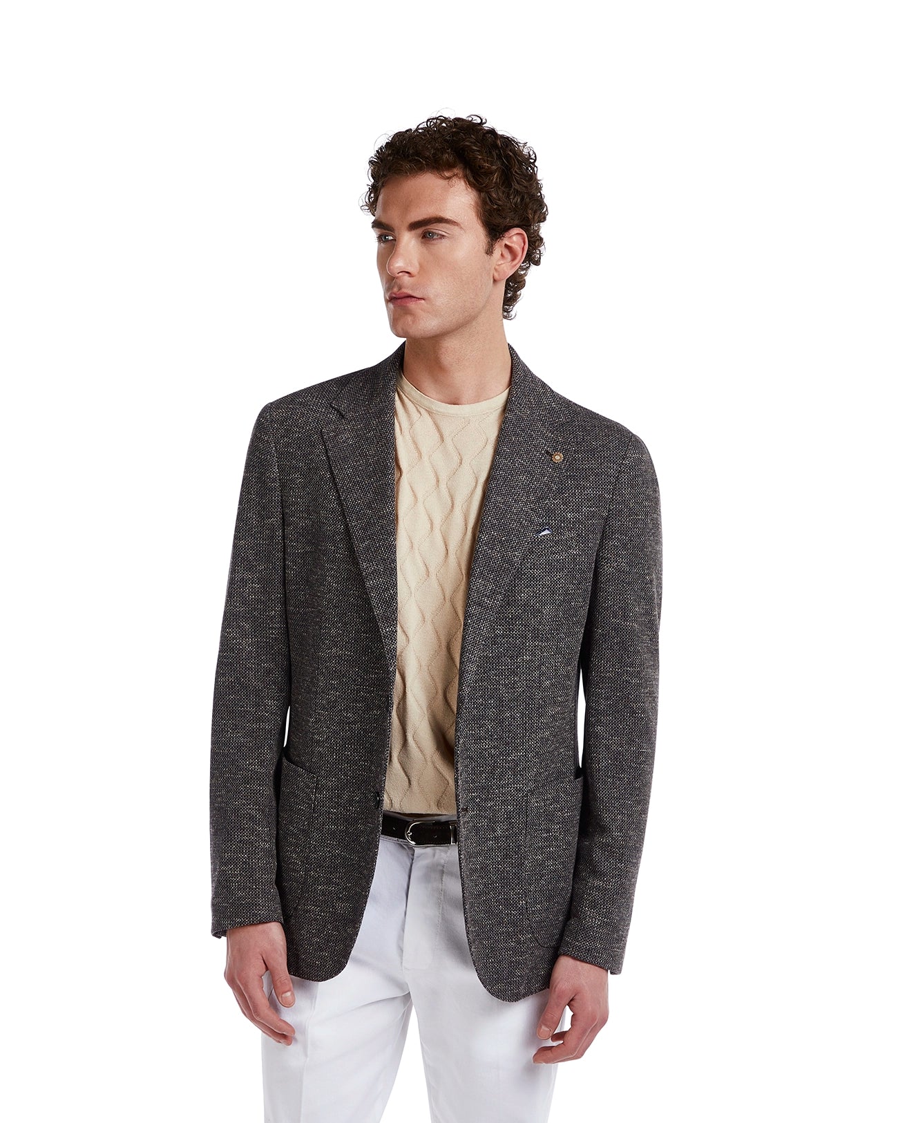 Chaqueta Erice mélange marrón