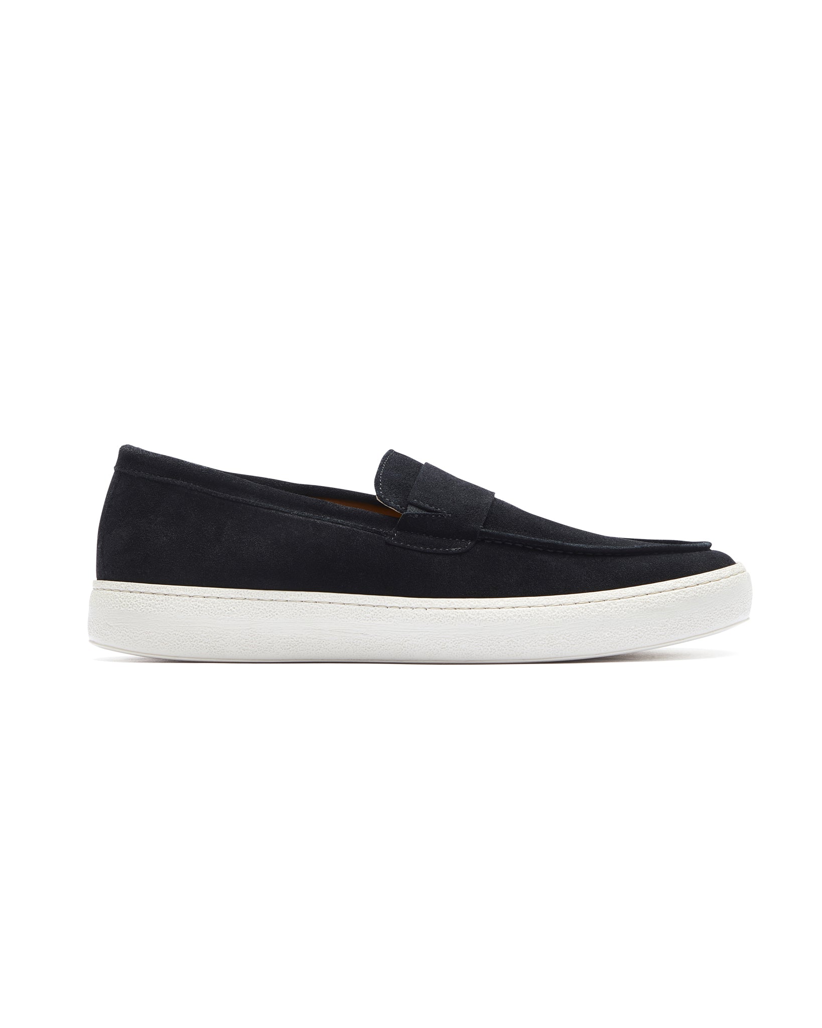 Maxime black suede slip-on