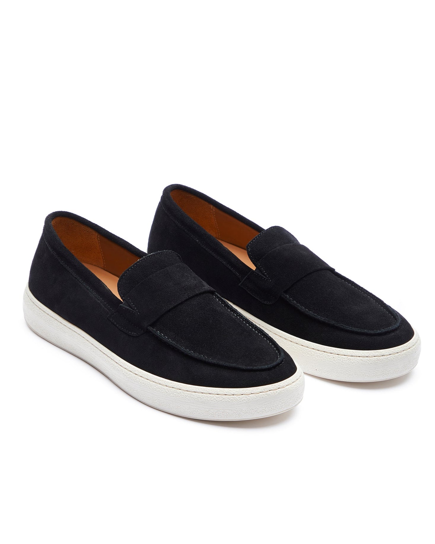 Maxime black suede slip-on