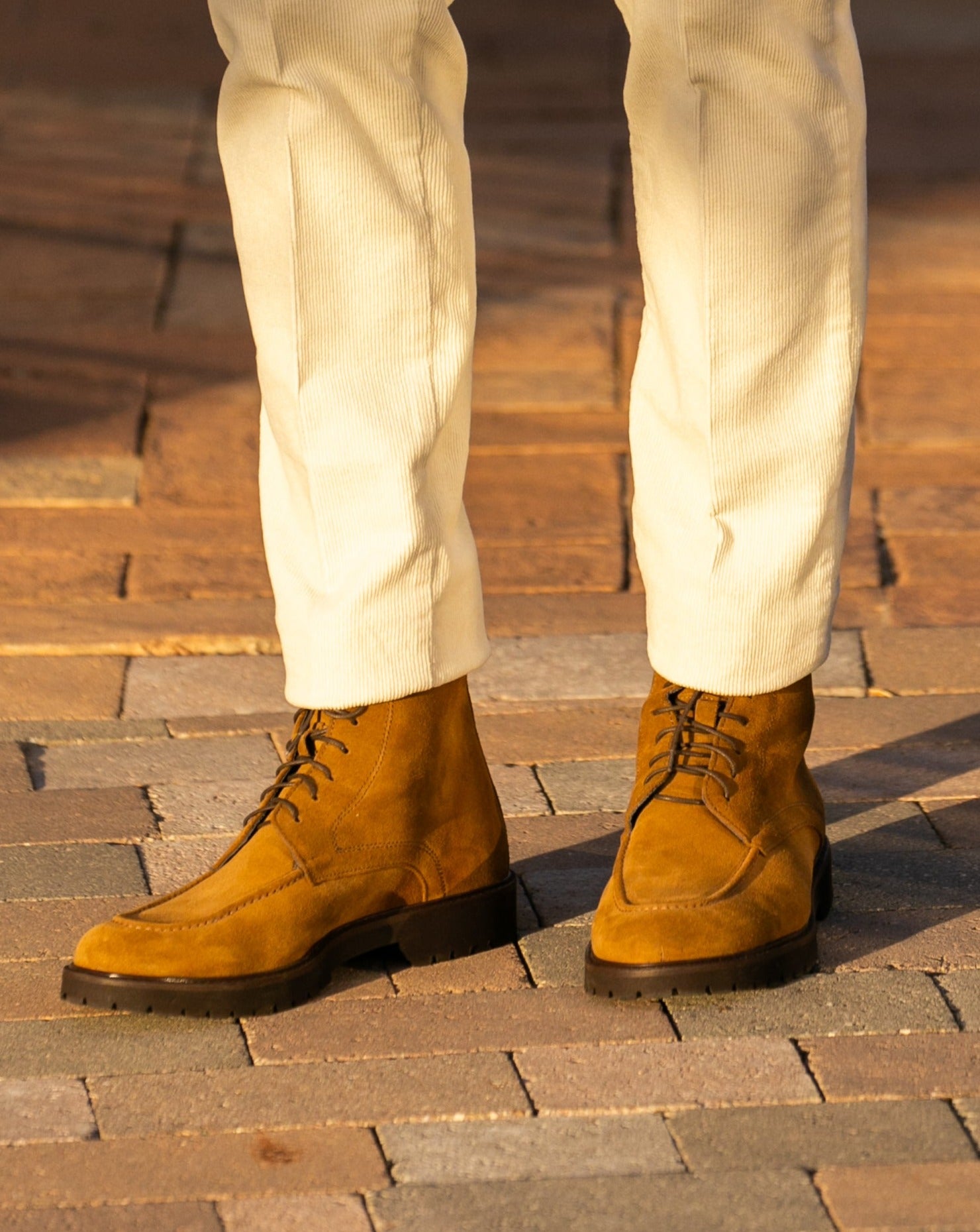 Astron - bottine en daim camel