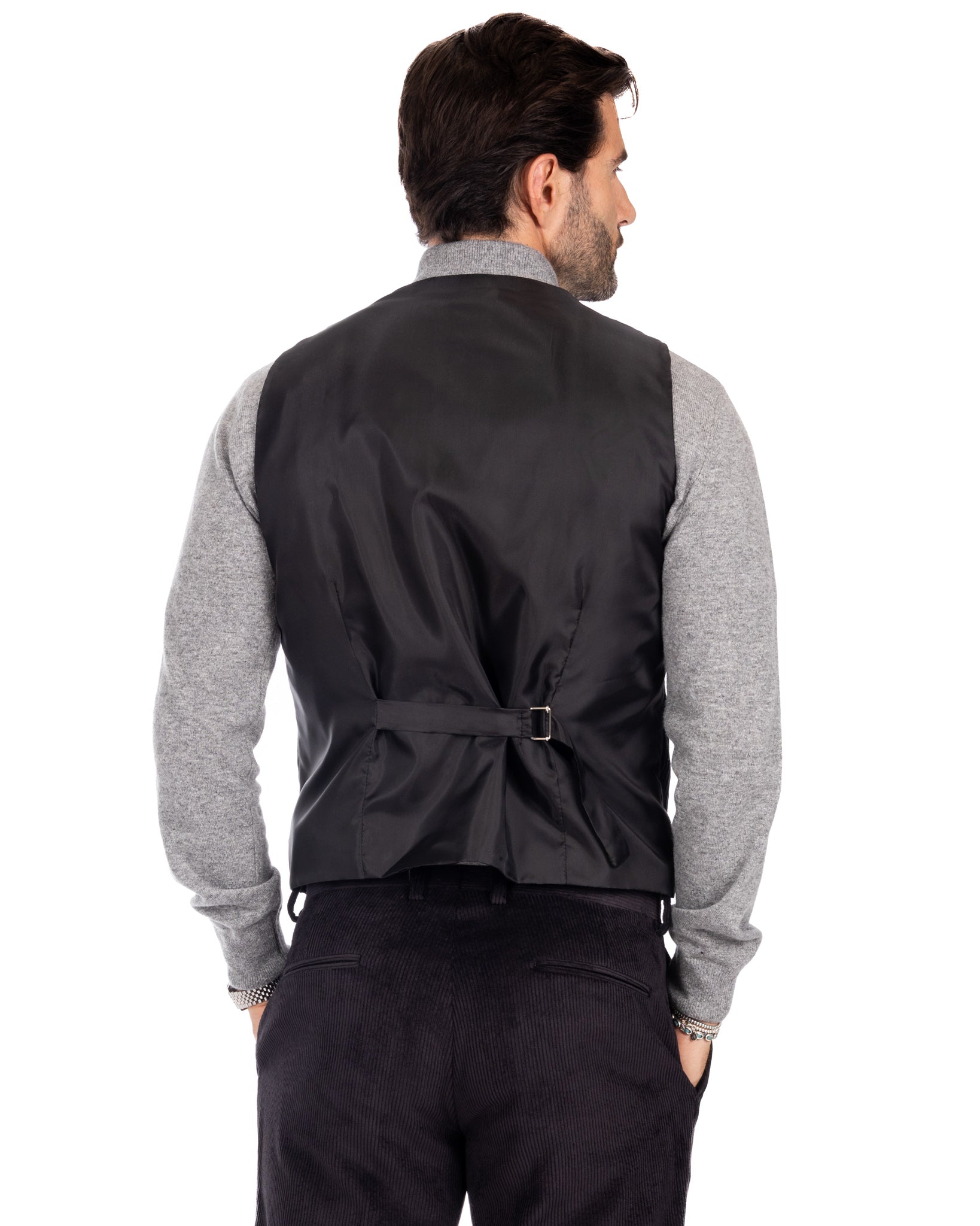 Renè - black velvet waistcoat