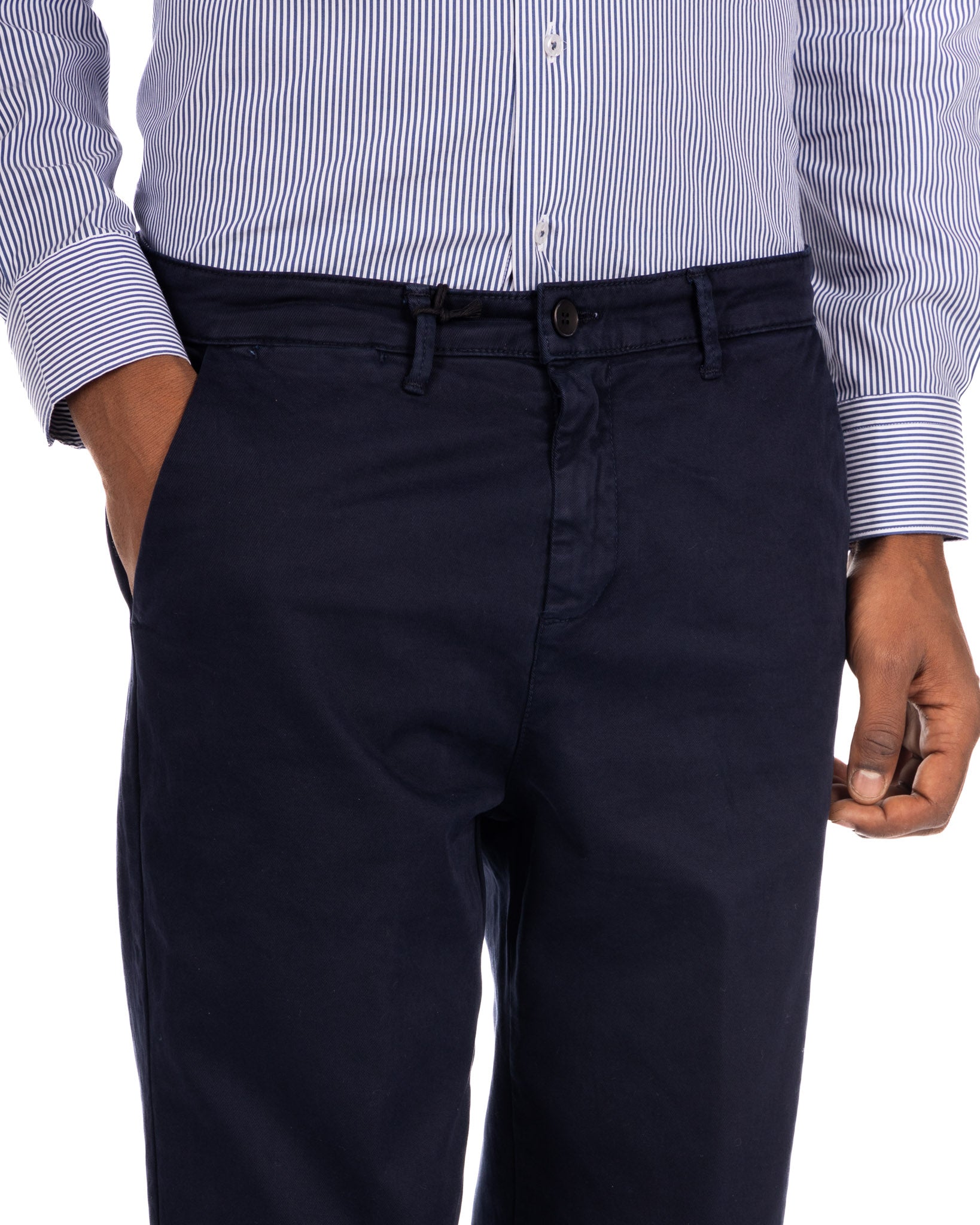Sorrento - blue wide bottom trousers