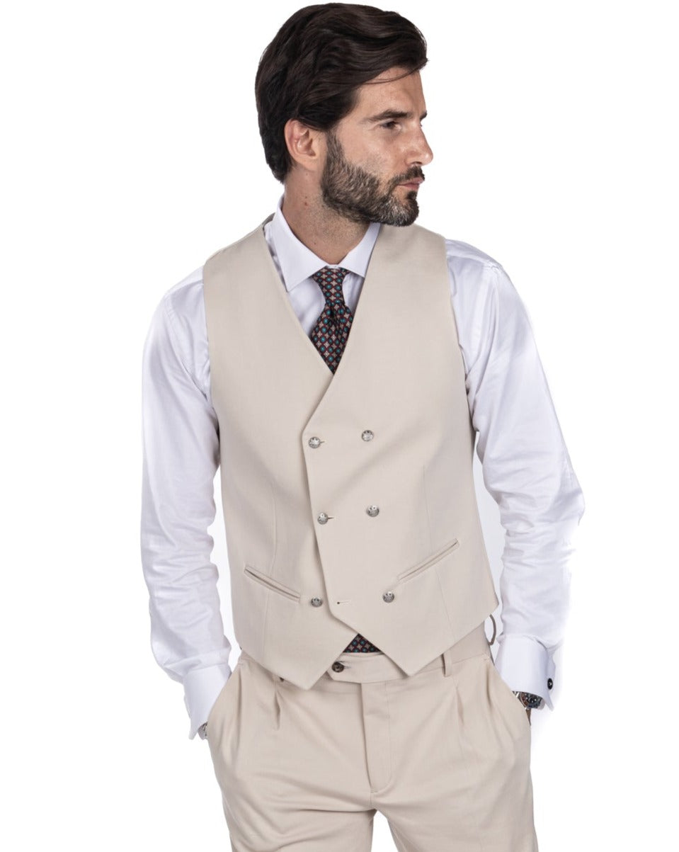 Dresde - gilet gris à simple boutonnage