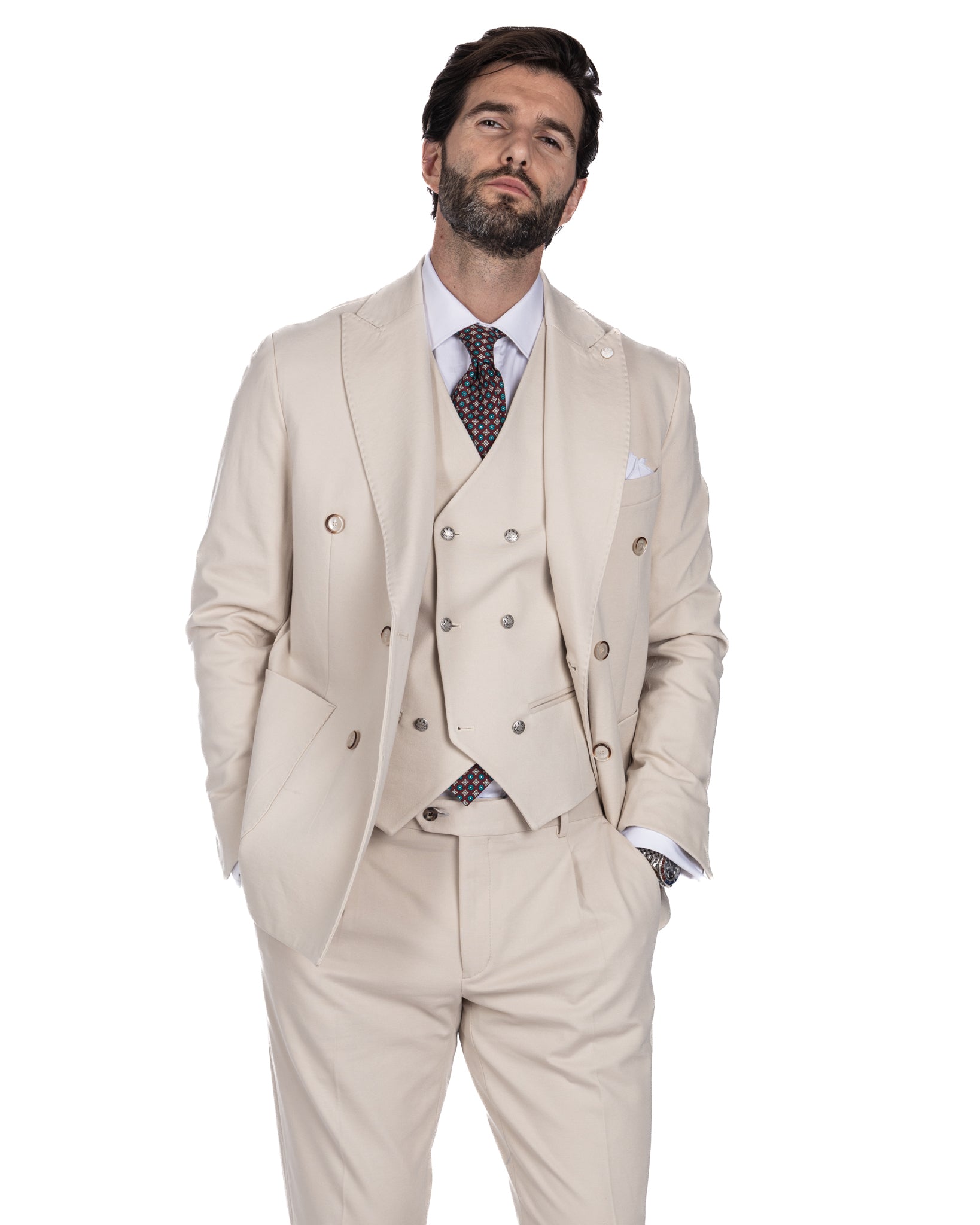 Dresde - gilet gris à simple boutonnage