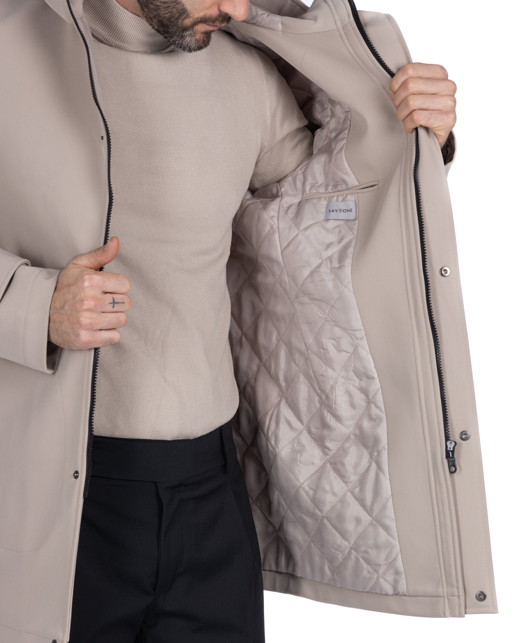 Giubbotto Dylan tecnico beige