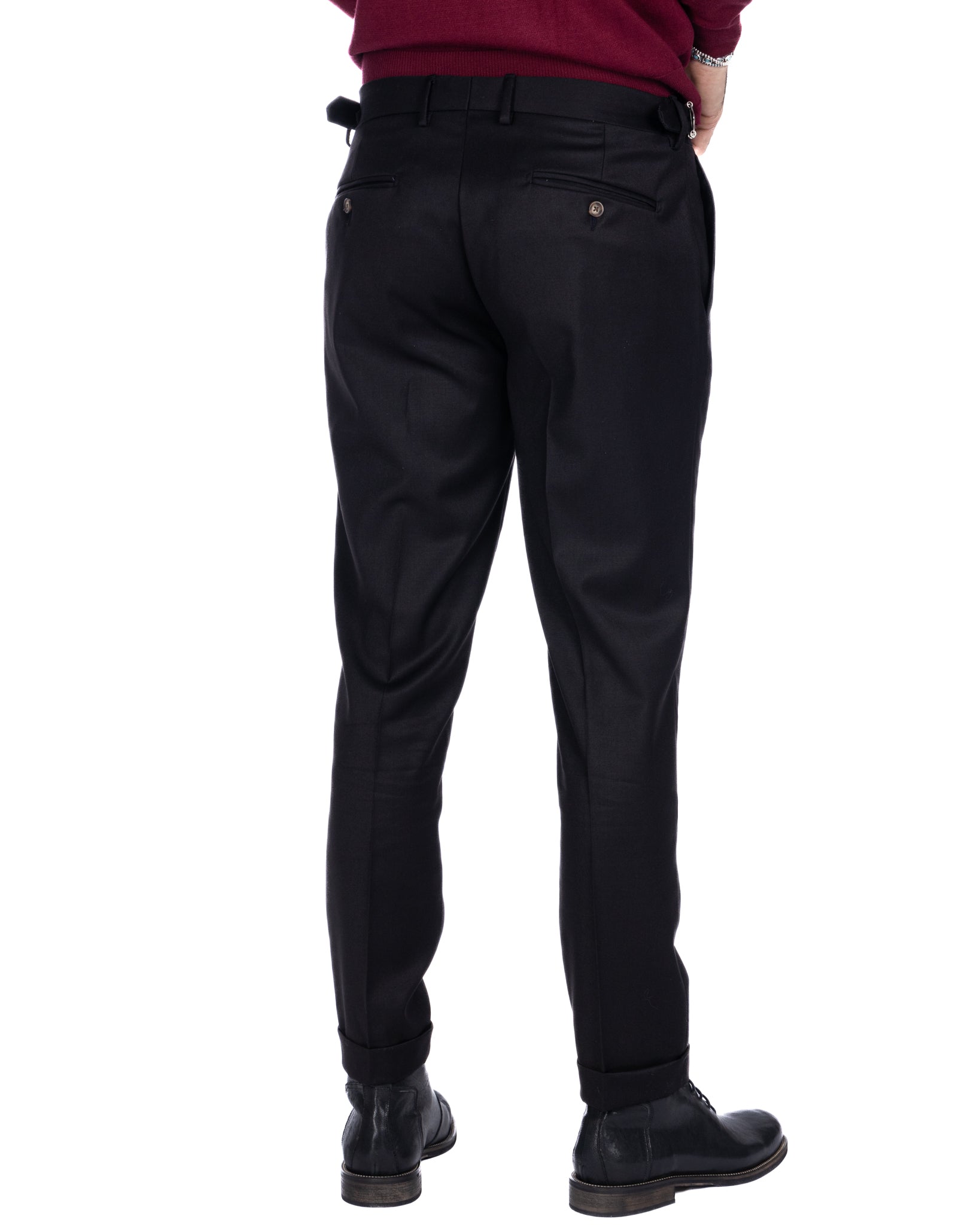 Monopoli - trousers with black buckles