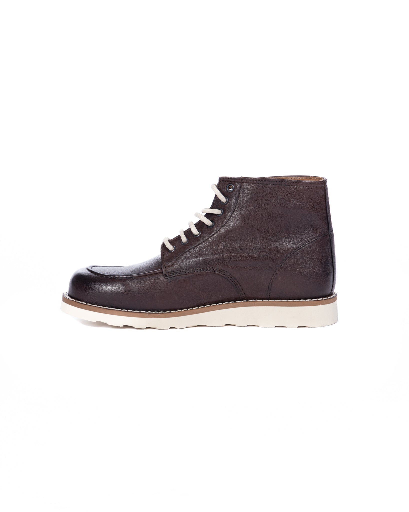 Moon - dark brown leather boot