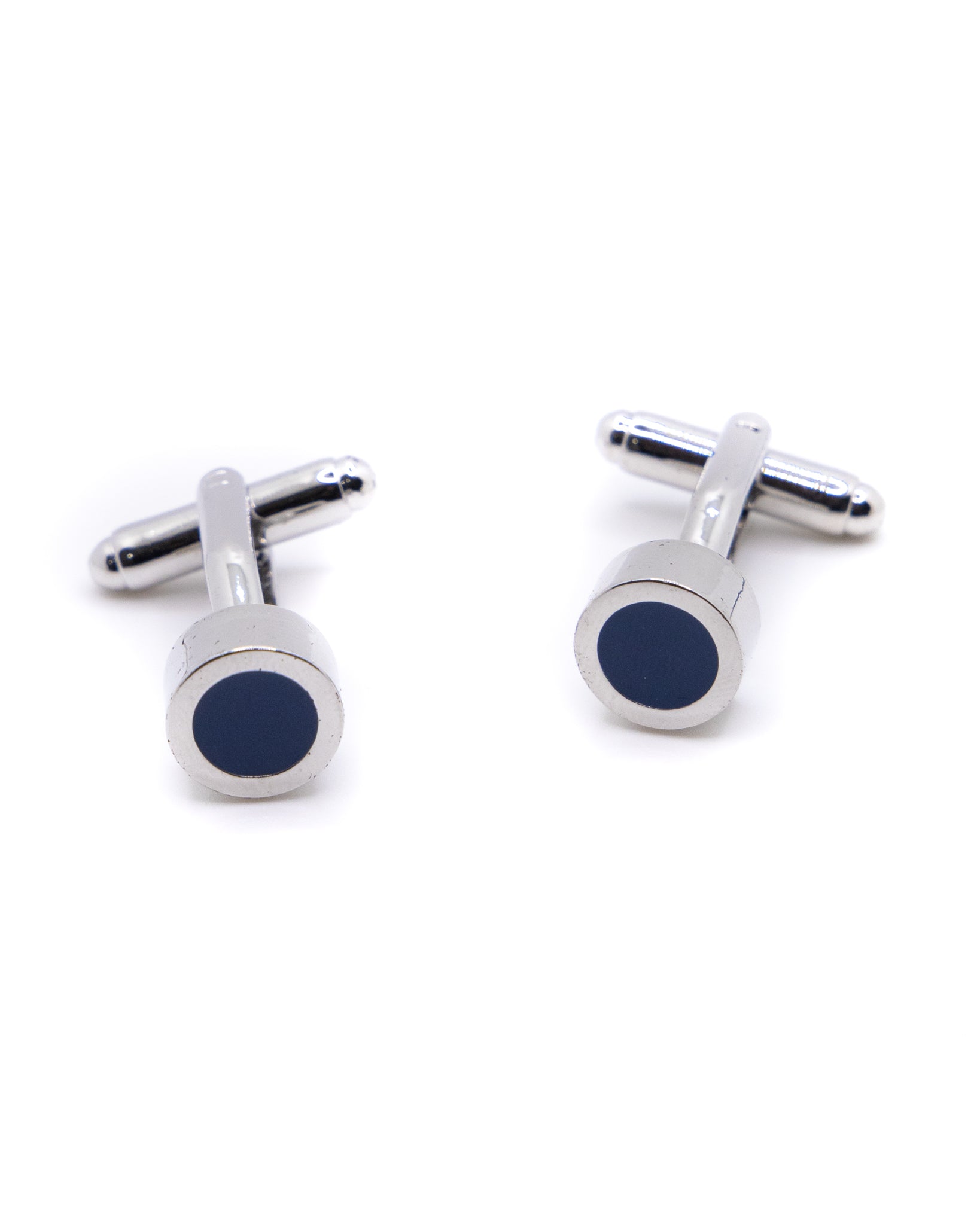 Visconti - silver and blue cufflinks