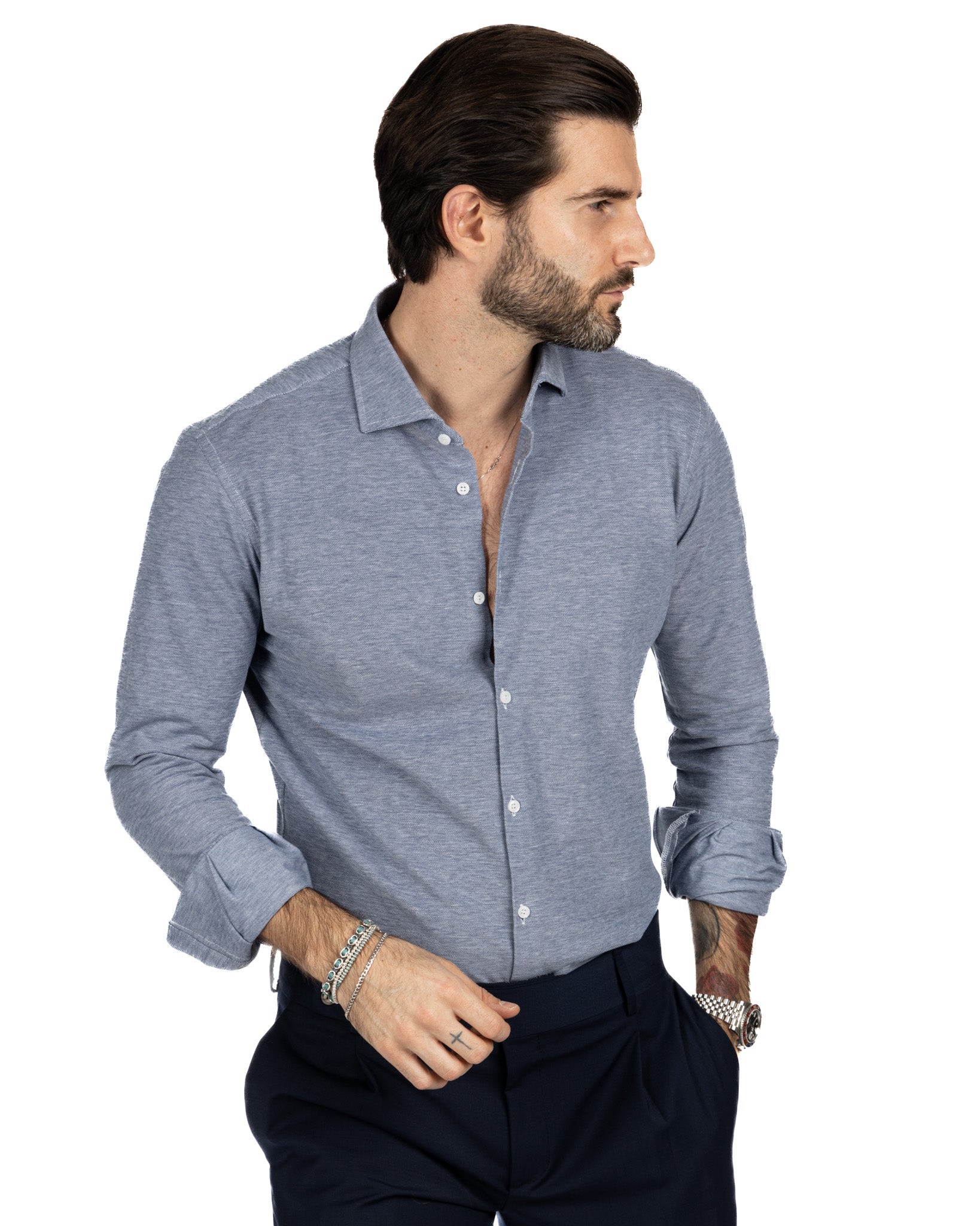 Chemise - denim jersey