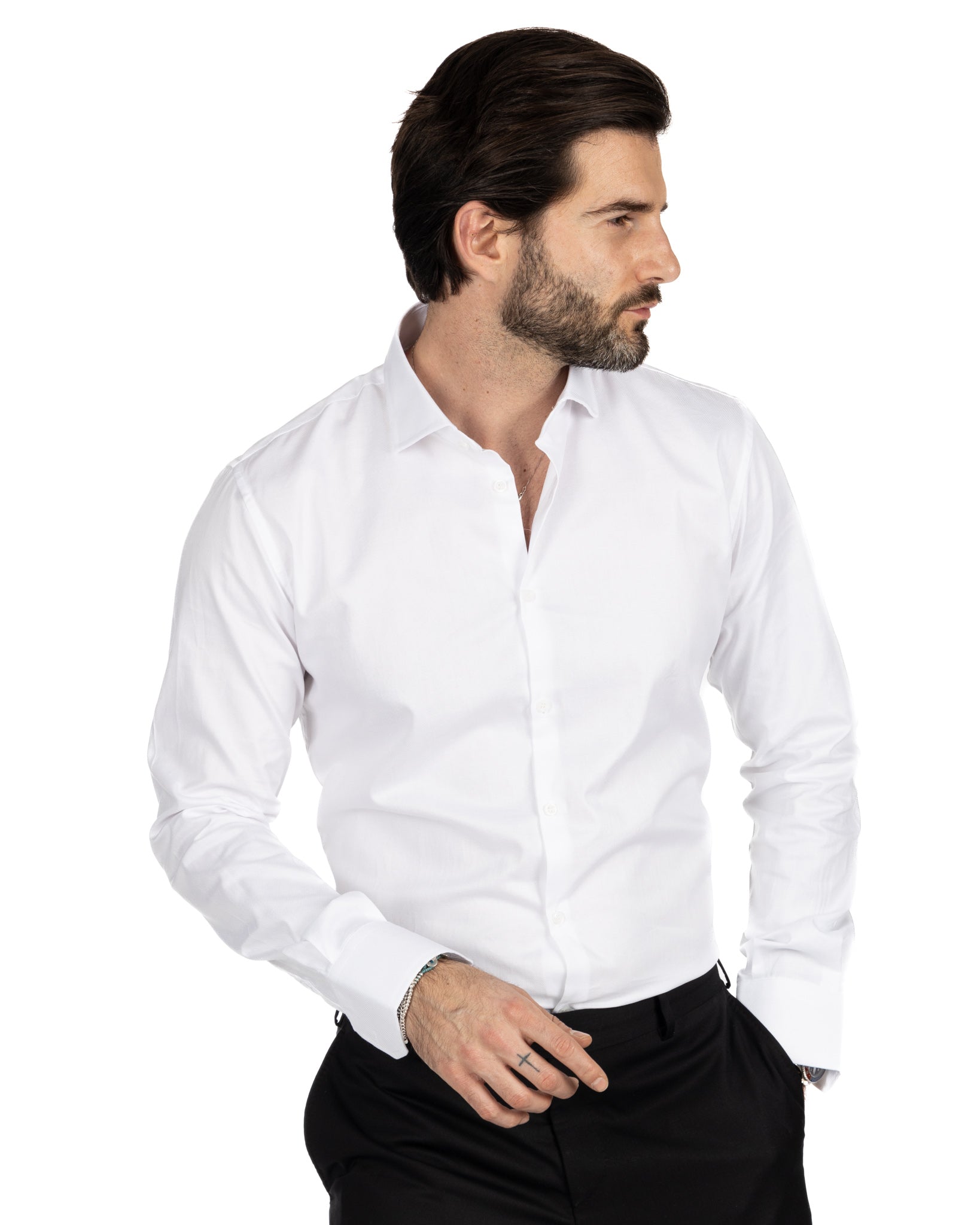 Glock - Chemise Oxford blanche