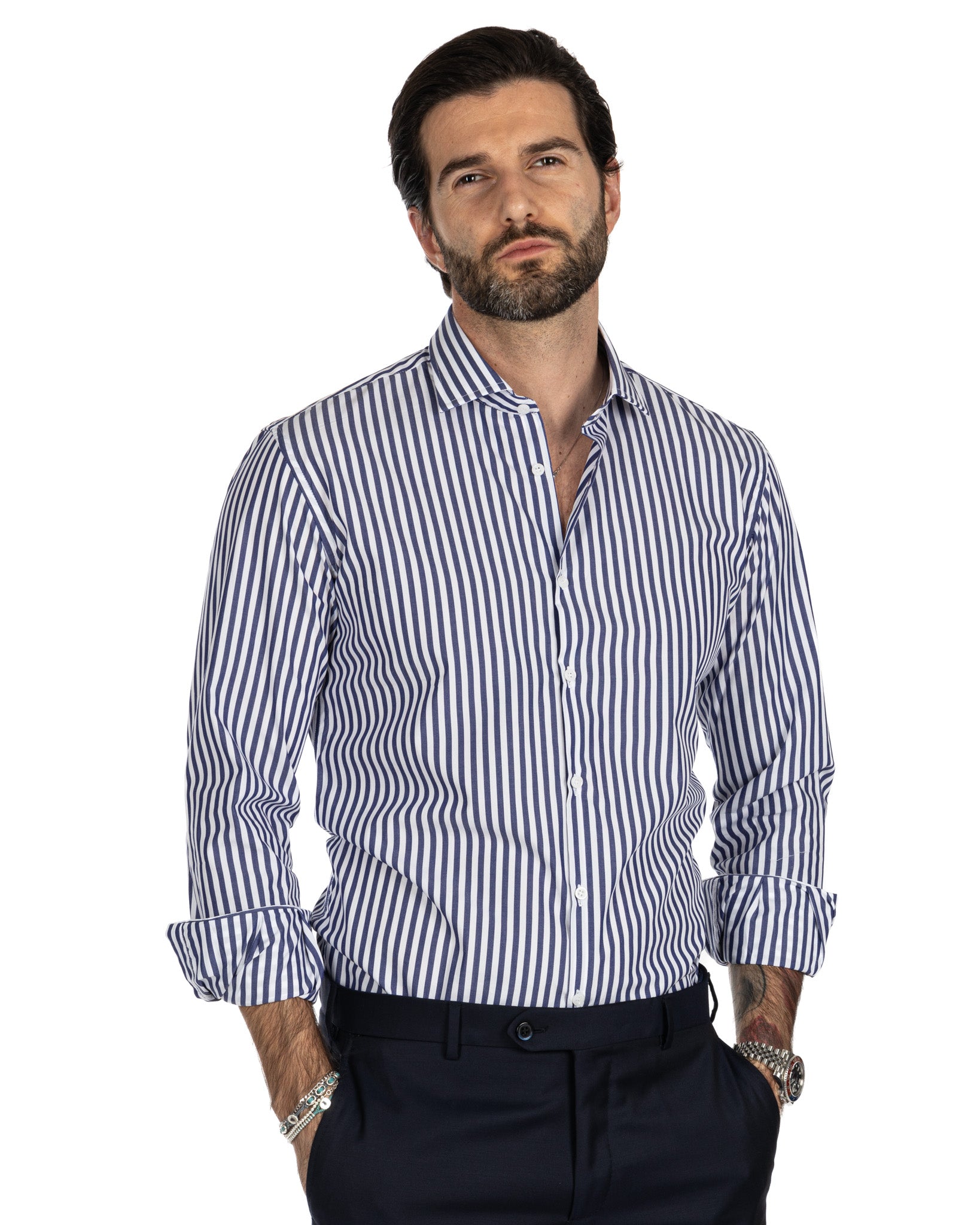 Chemise - slim fit blue