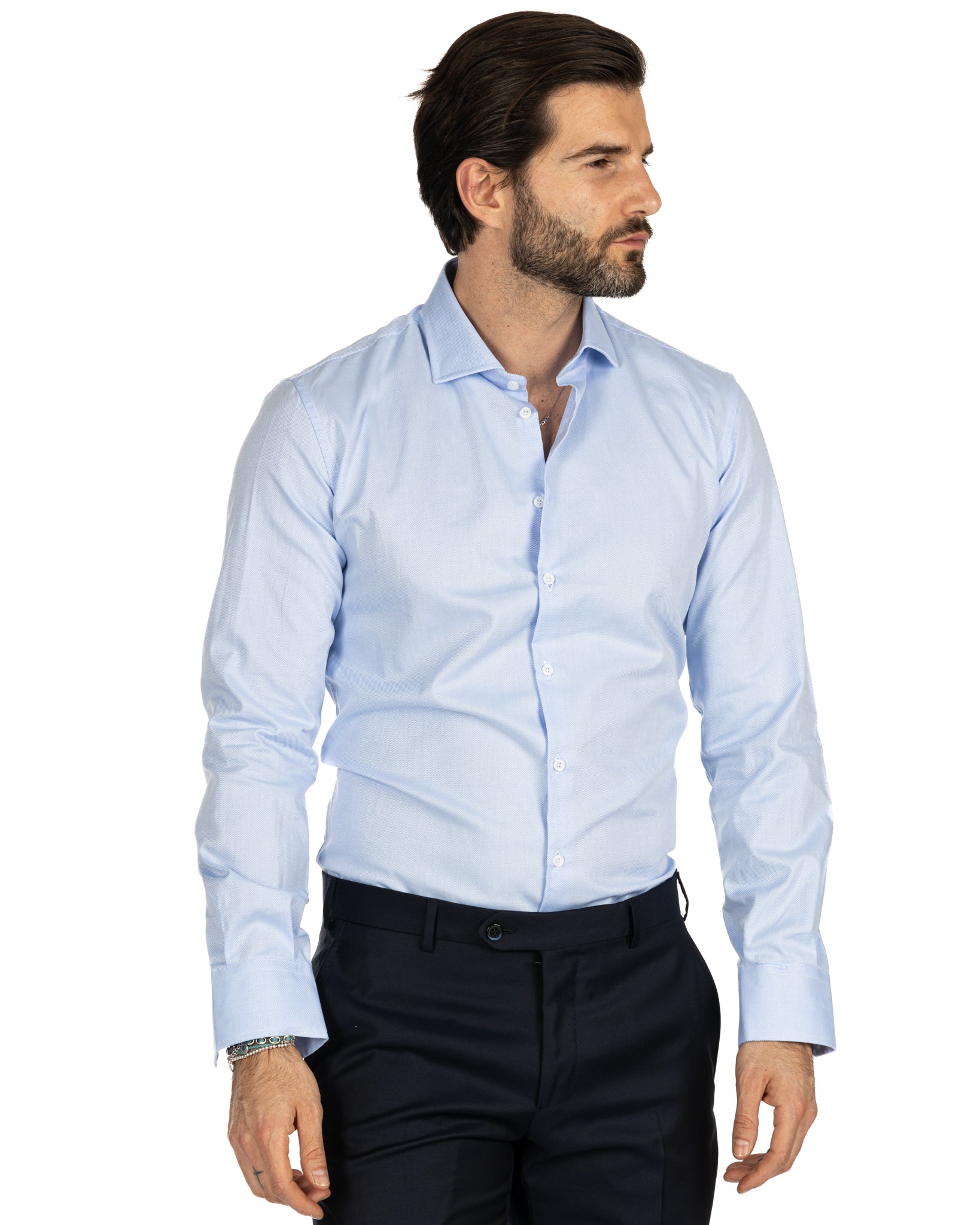 Glock - Oxford bleu coupe slim