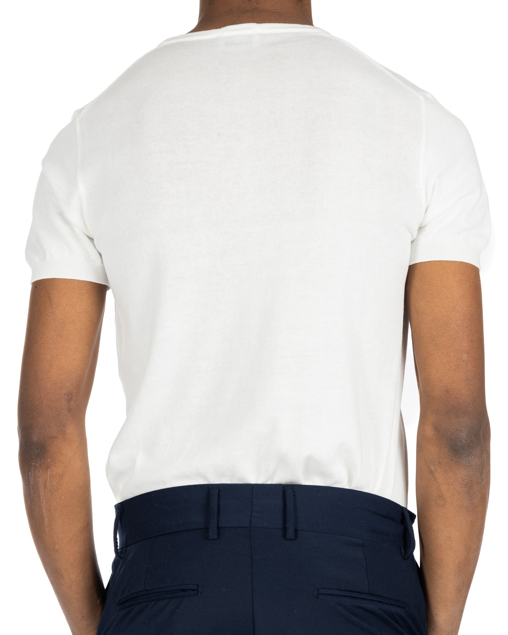 Jannik - t-shirt en maille crème