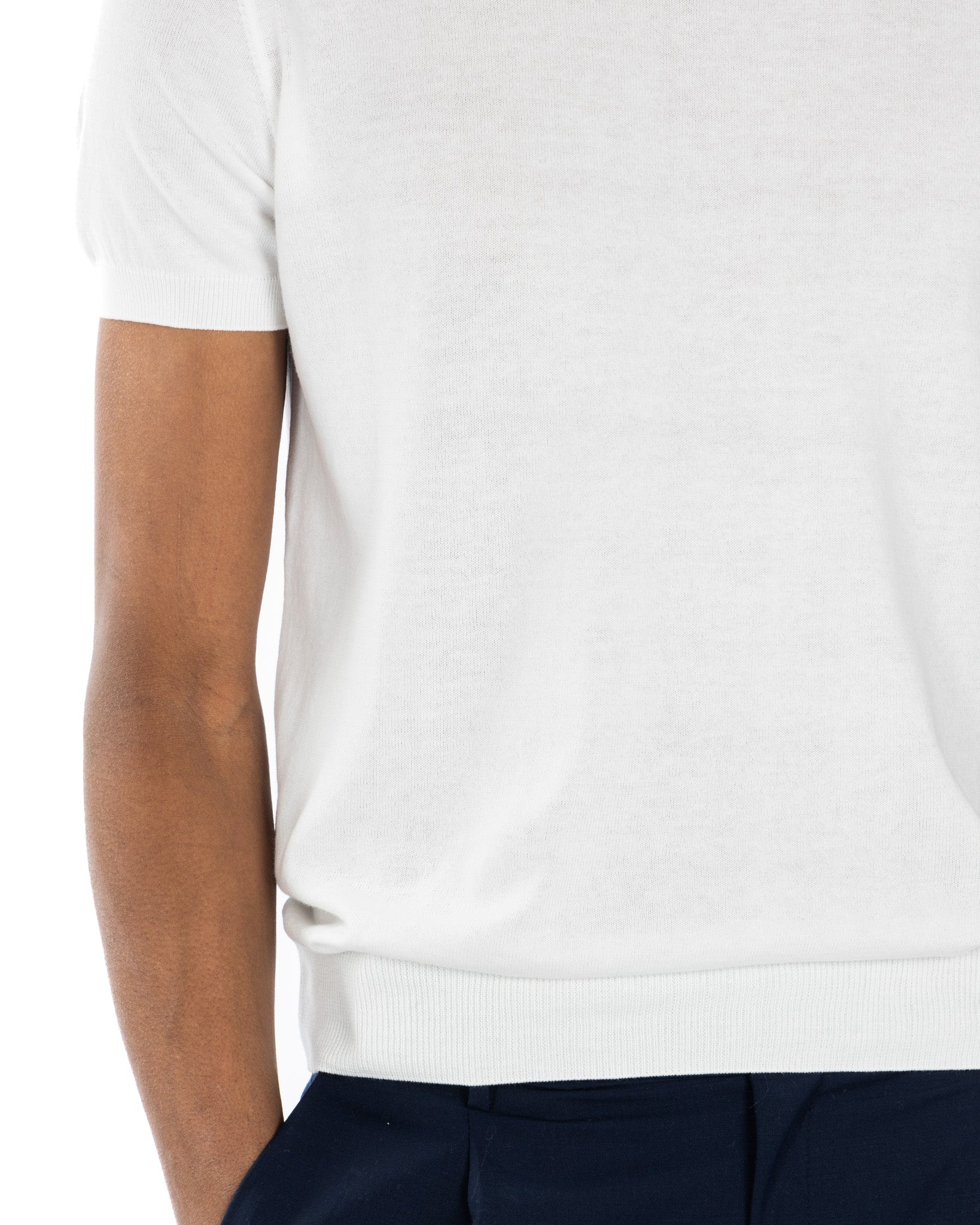 Jannik - t-shirt en maille crème
