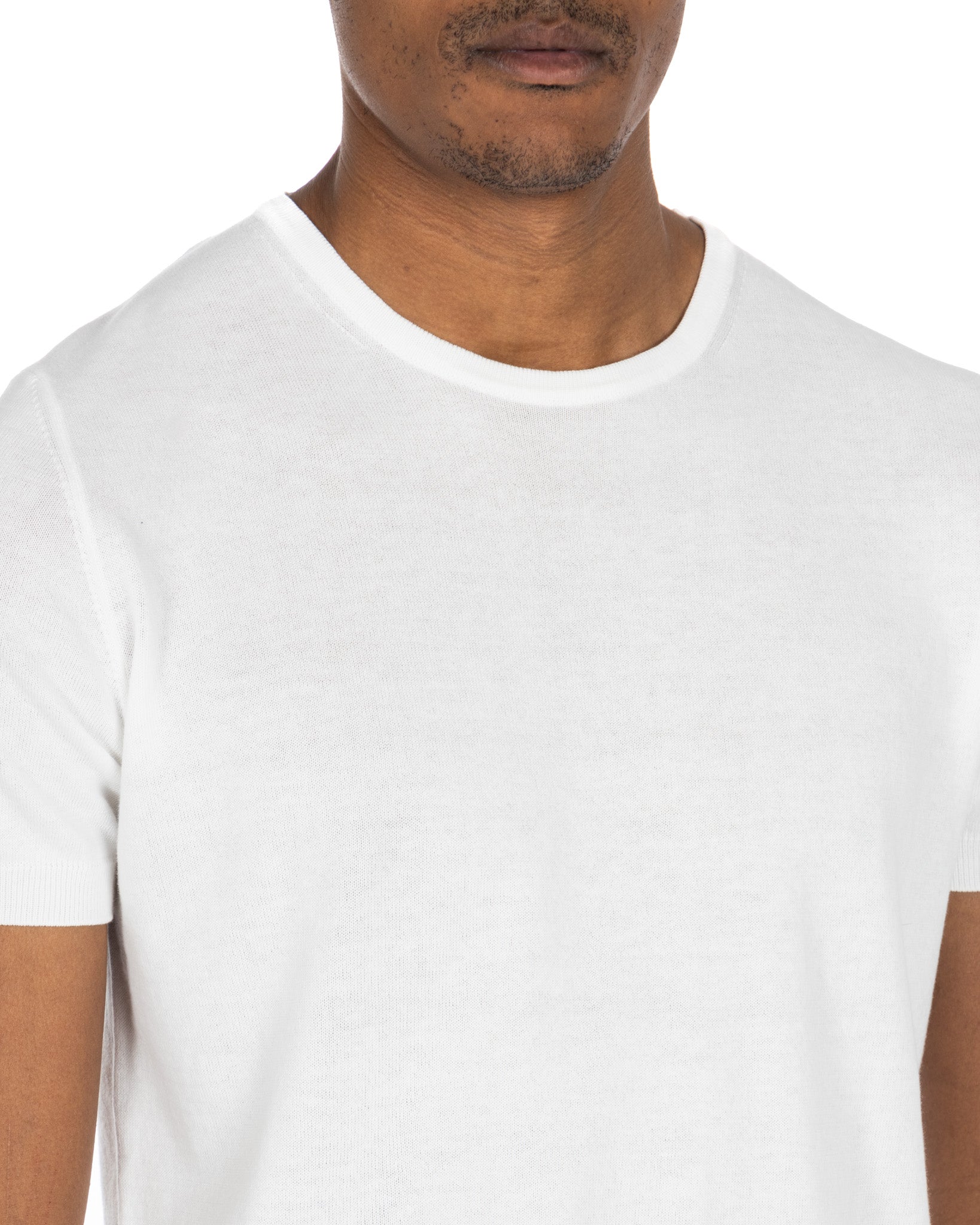 Jannik - t-shirt en maille crème