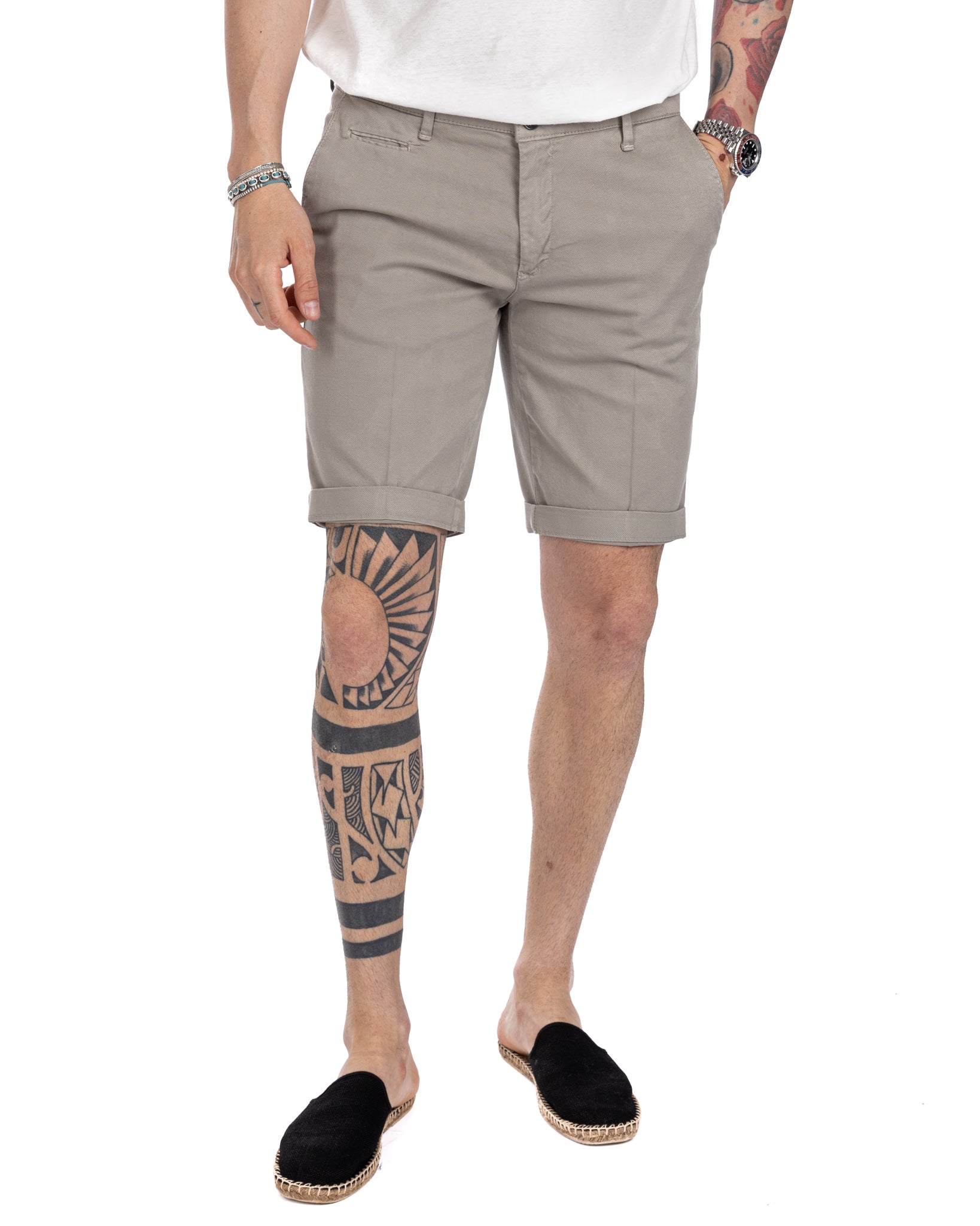 Mayreau - bermudas de algodón trenzado