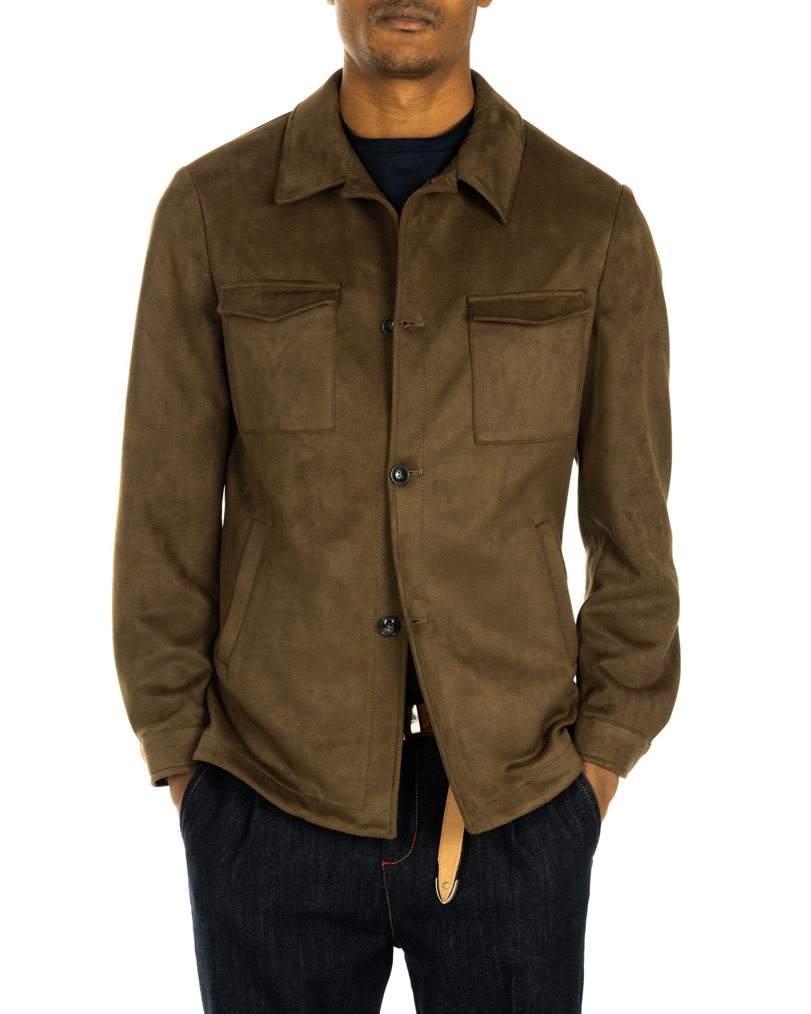 Meridion - veste militaire en daim