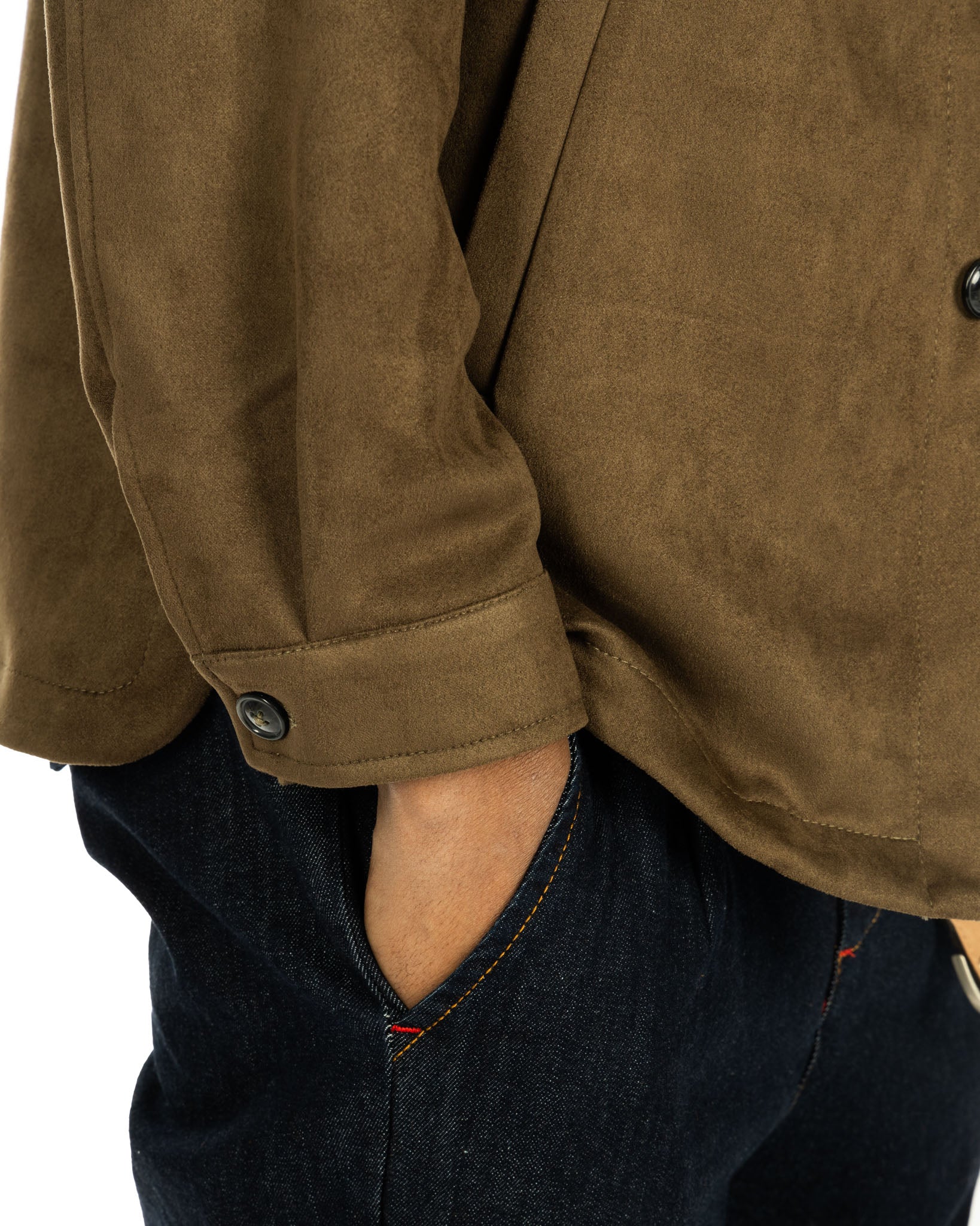 Meridion - veste militaire en daim