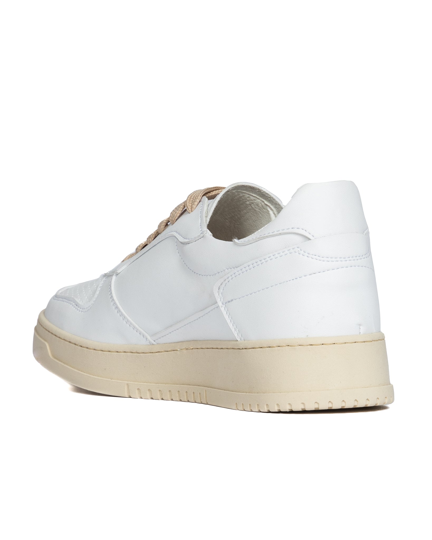 S07 - sneakers in pelle bianca