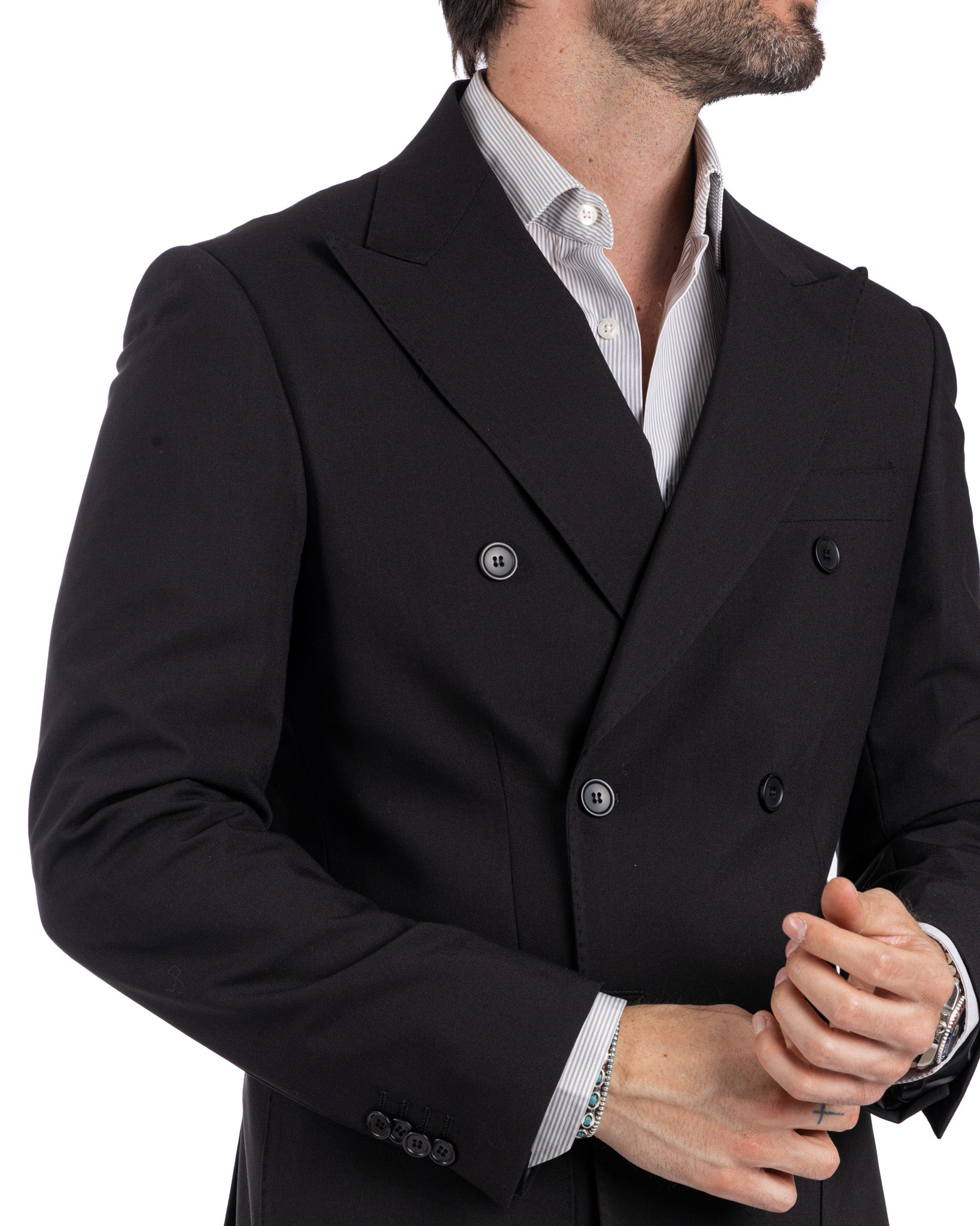 Monaco - costume croisé noir