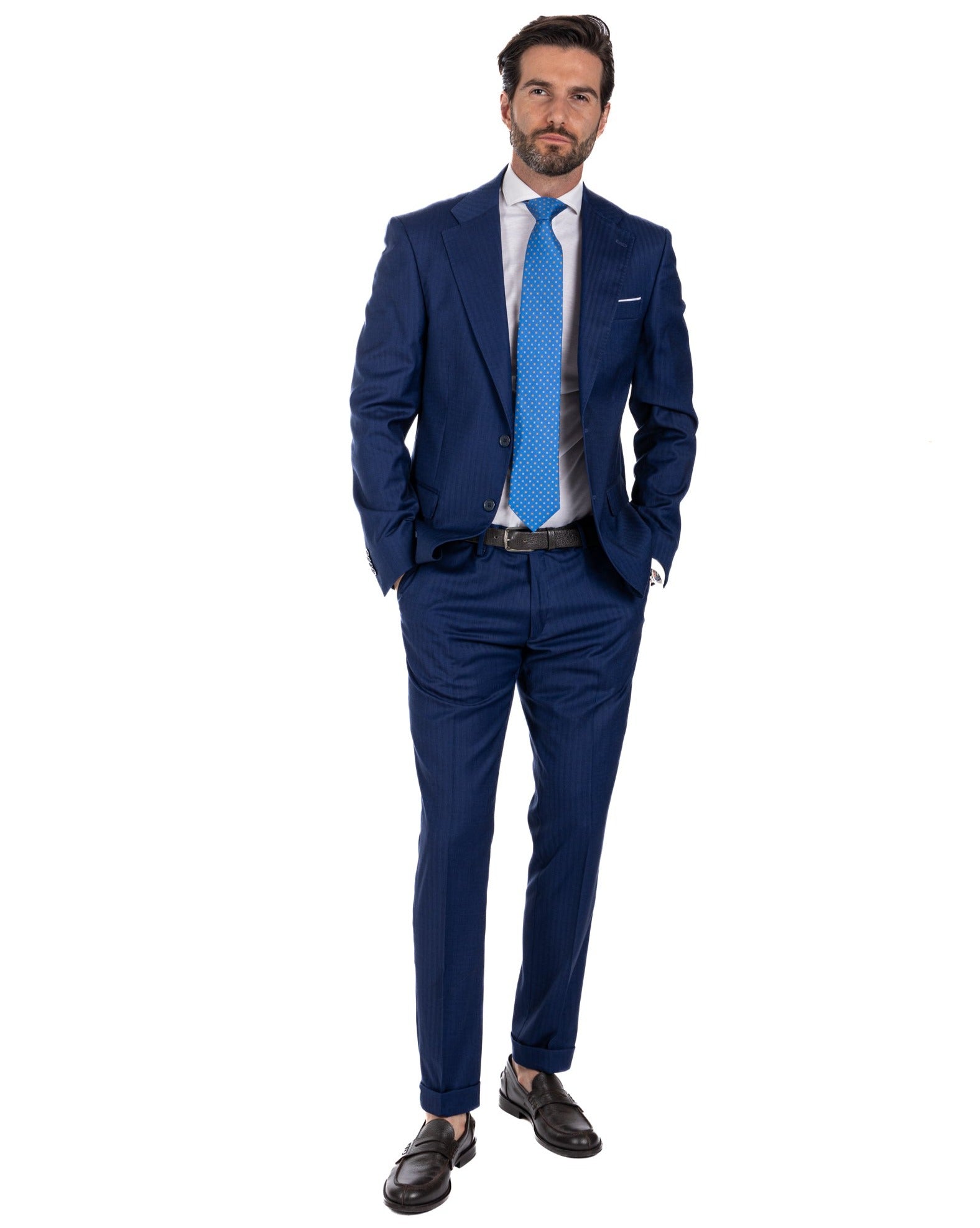 Paris - blue solaro single-breasted suit