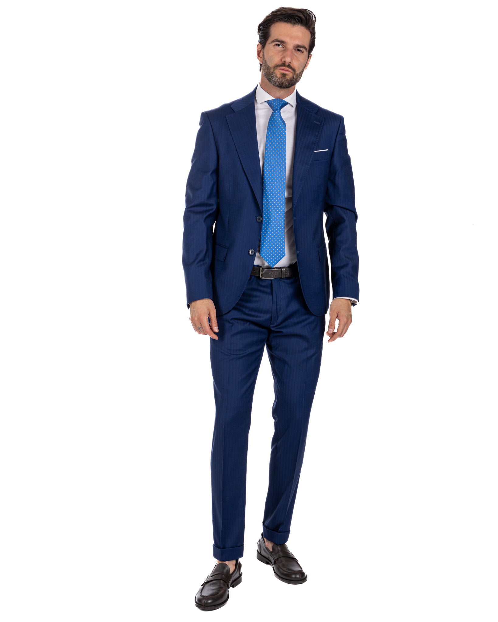 Paris - blue solaro single-breasted suit