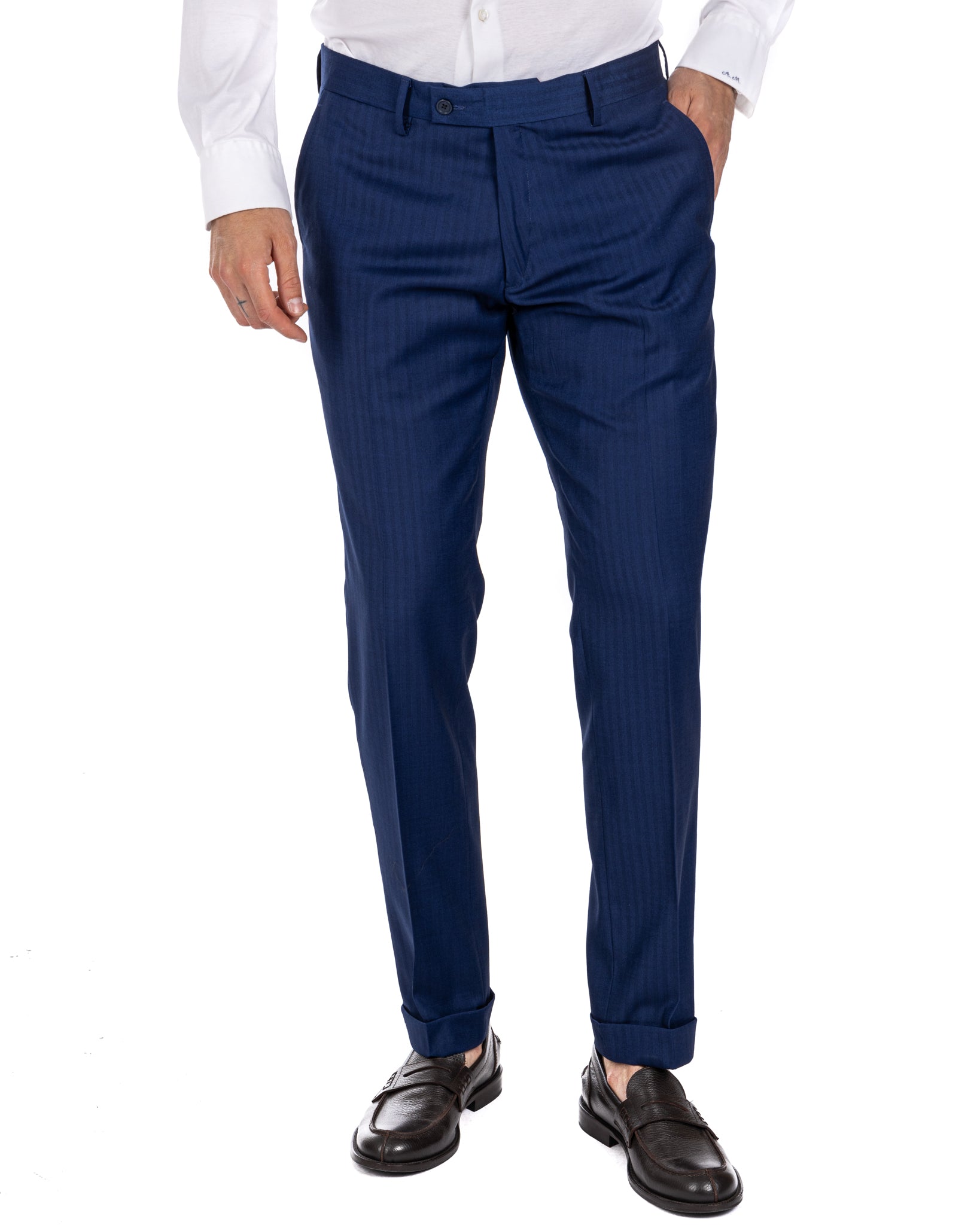 Paris - blue solaro single-breasted suit