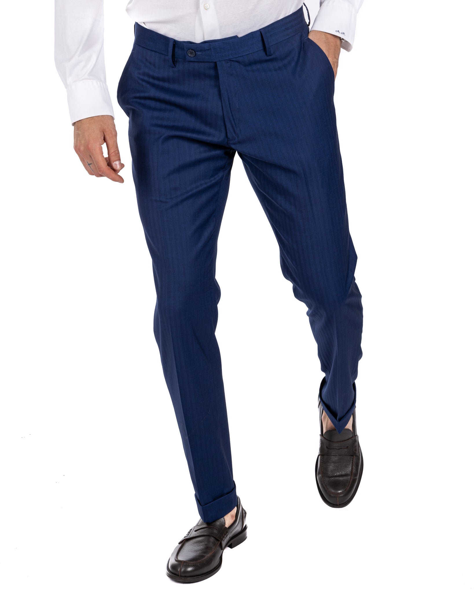Paris - blue solaro single-breasted suit