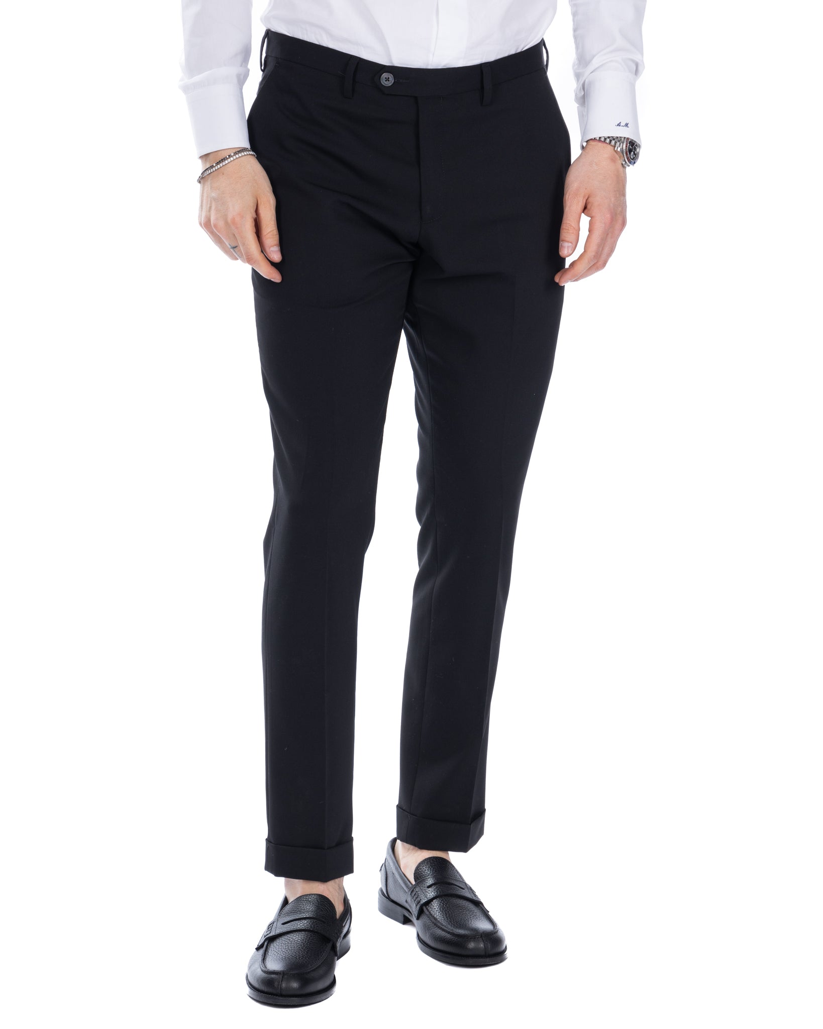Brema - black basic trousers