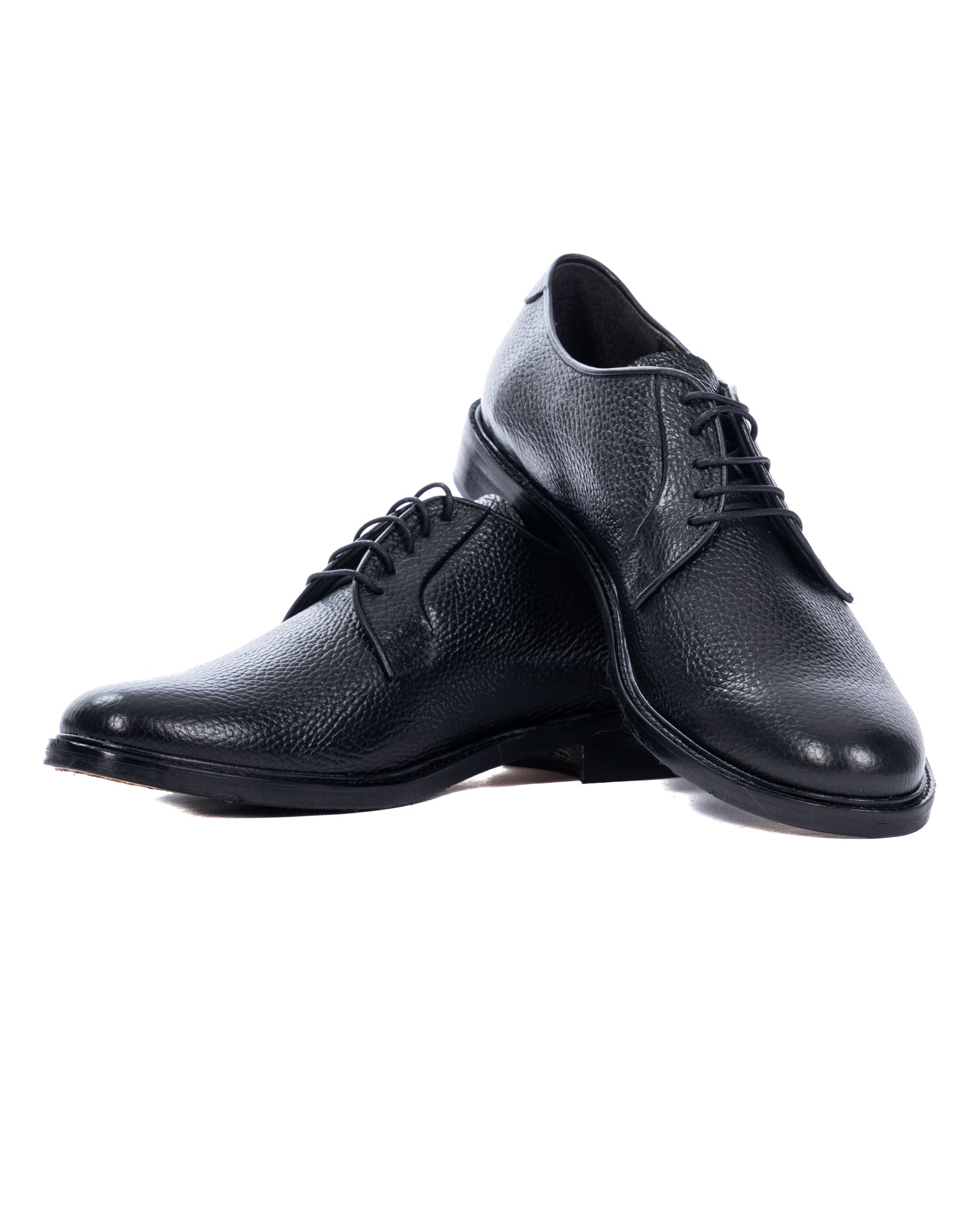 Sandro - black tumbled derby
