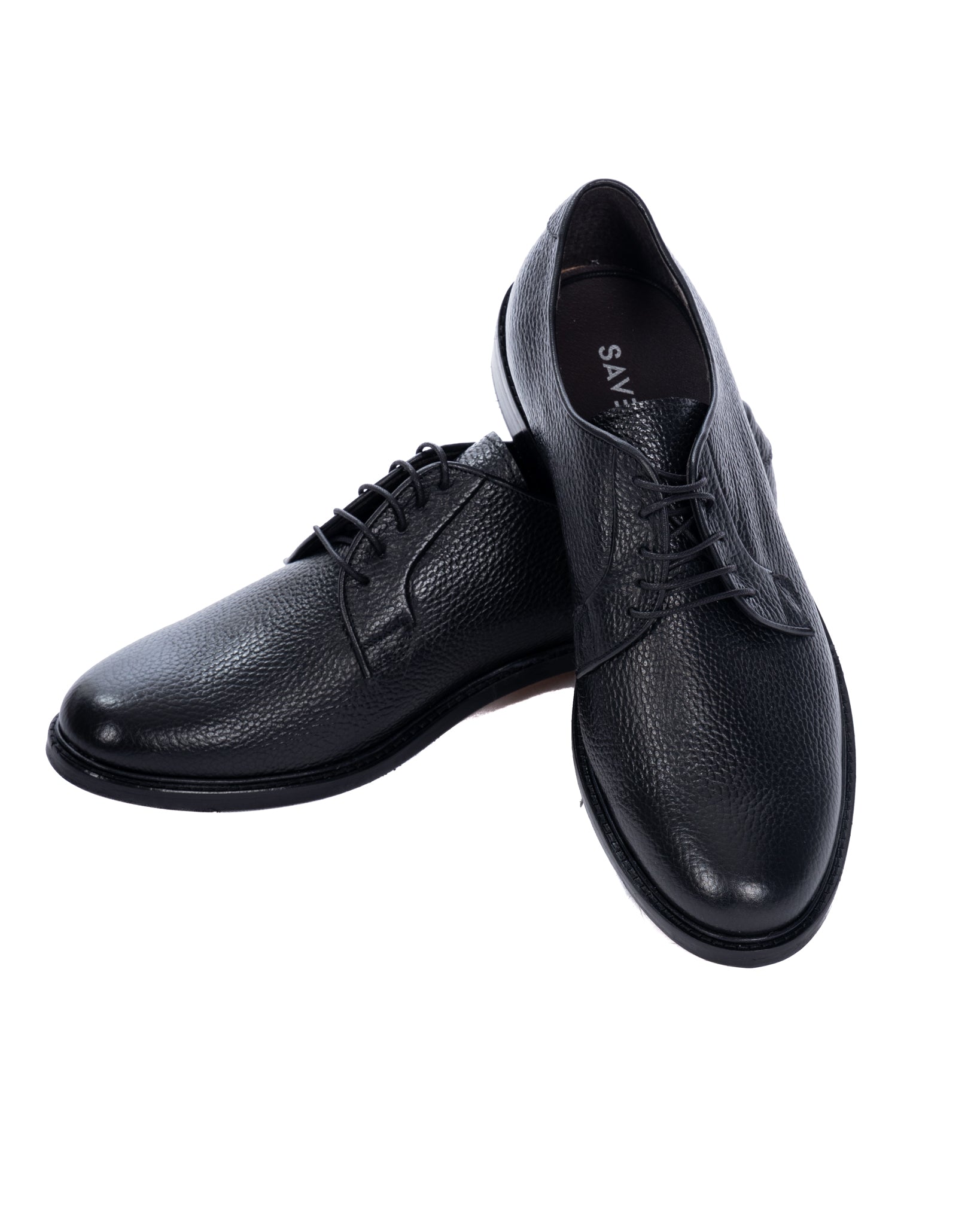 Sandro - black tumbled derby