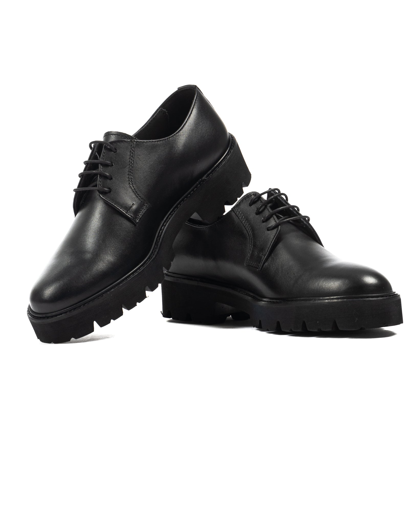 Parker - black leather derby