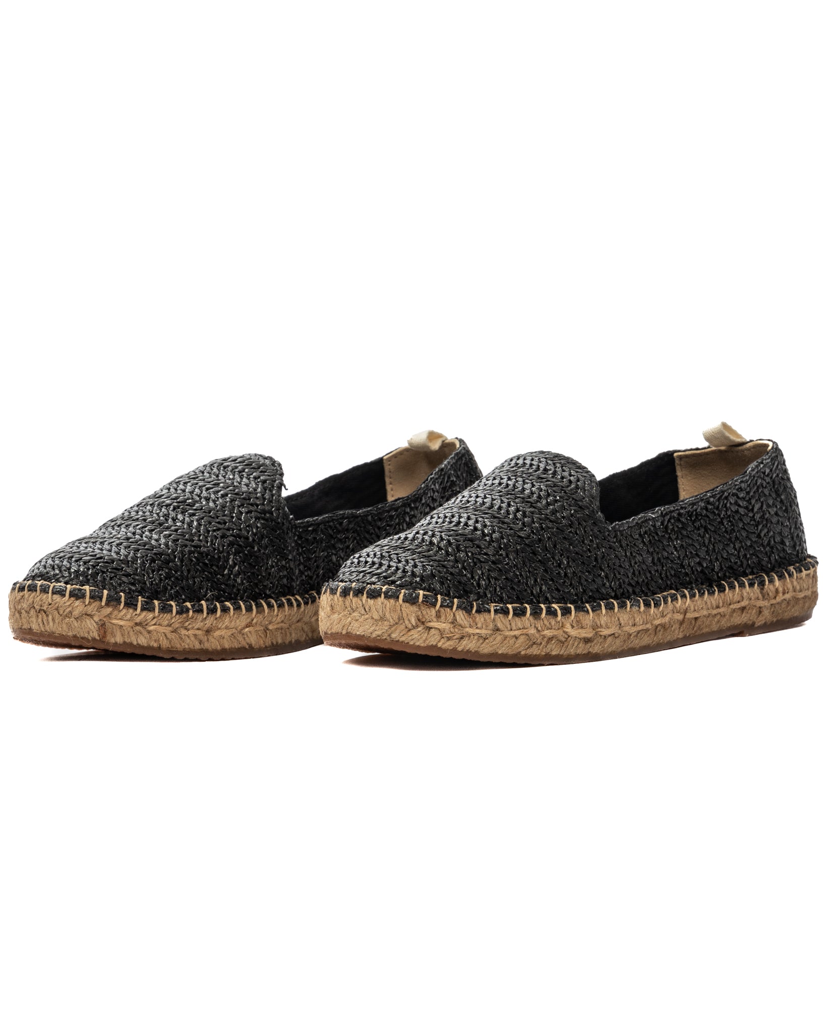 Gallipoli - espadrilles en raphia noir
