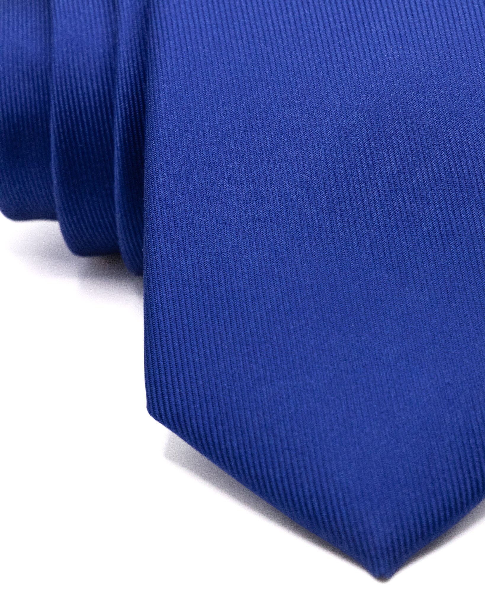 Tie - in blue woven silk