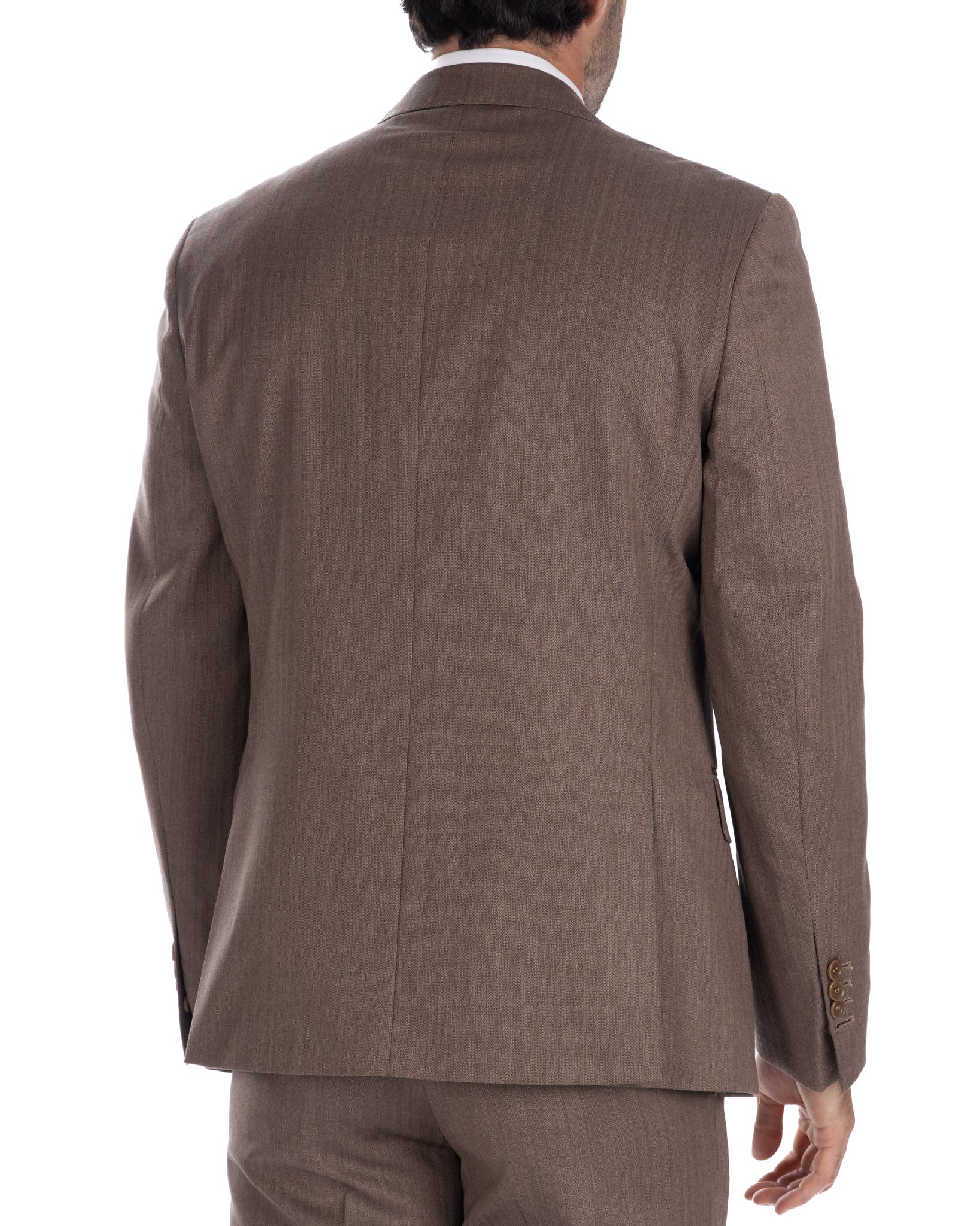Costume à simple boutonnage foncé à chevrons - Vitale Barberis Canonico