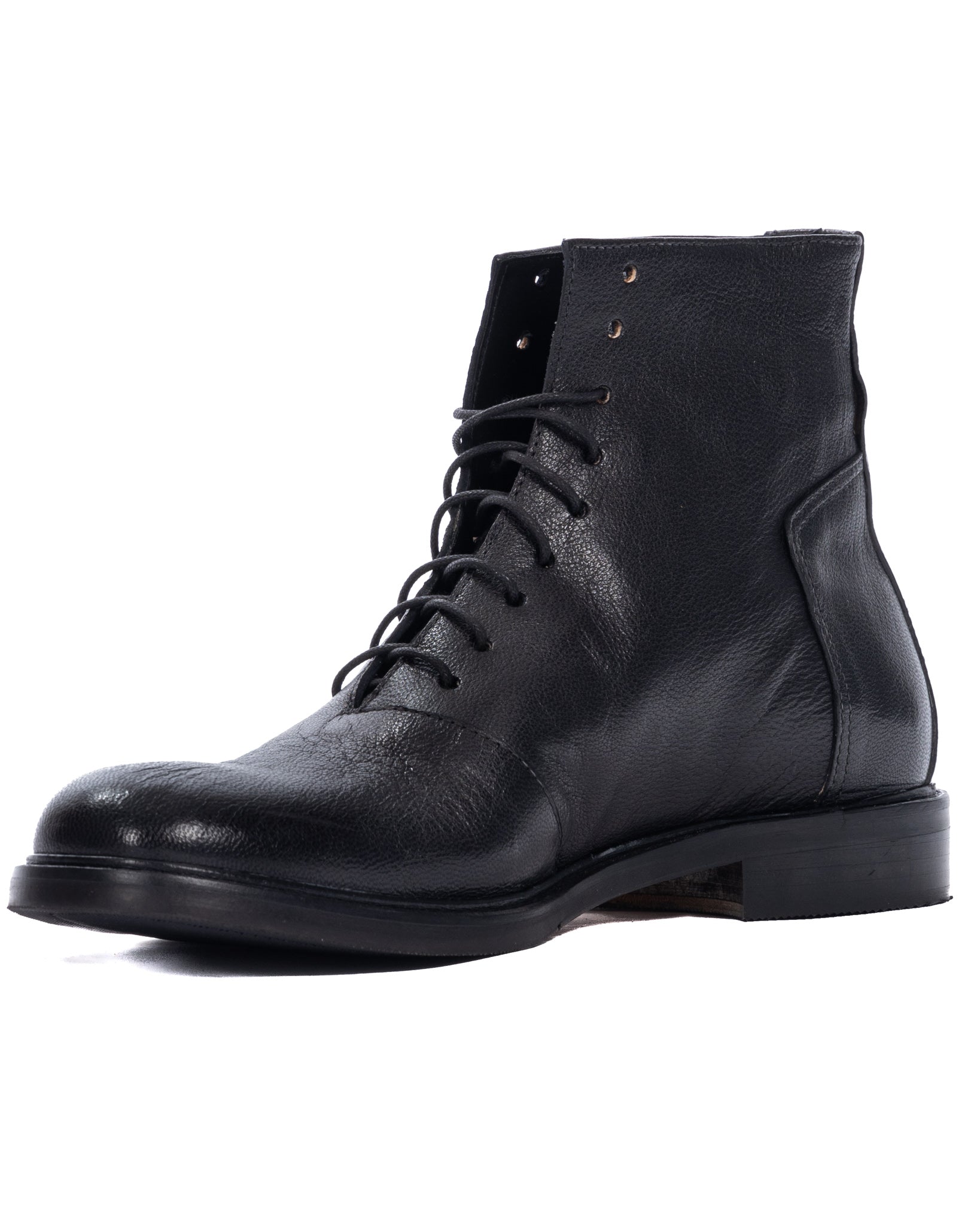 Houston - black leather boot