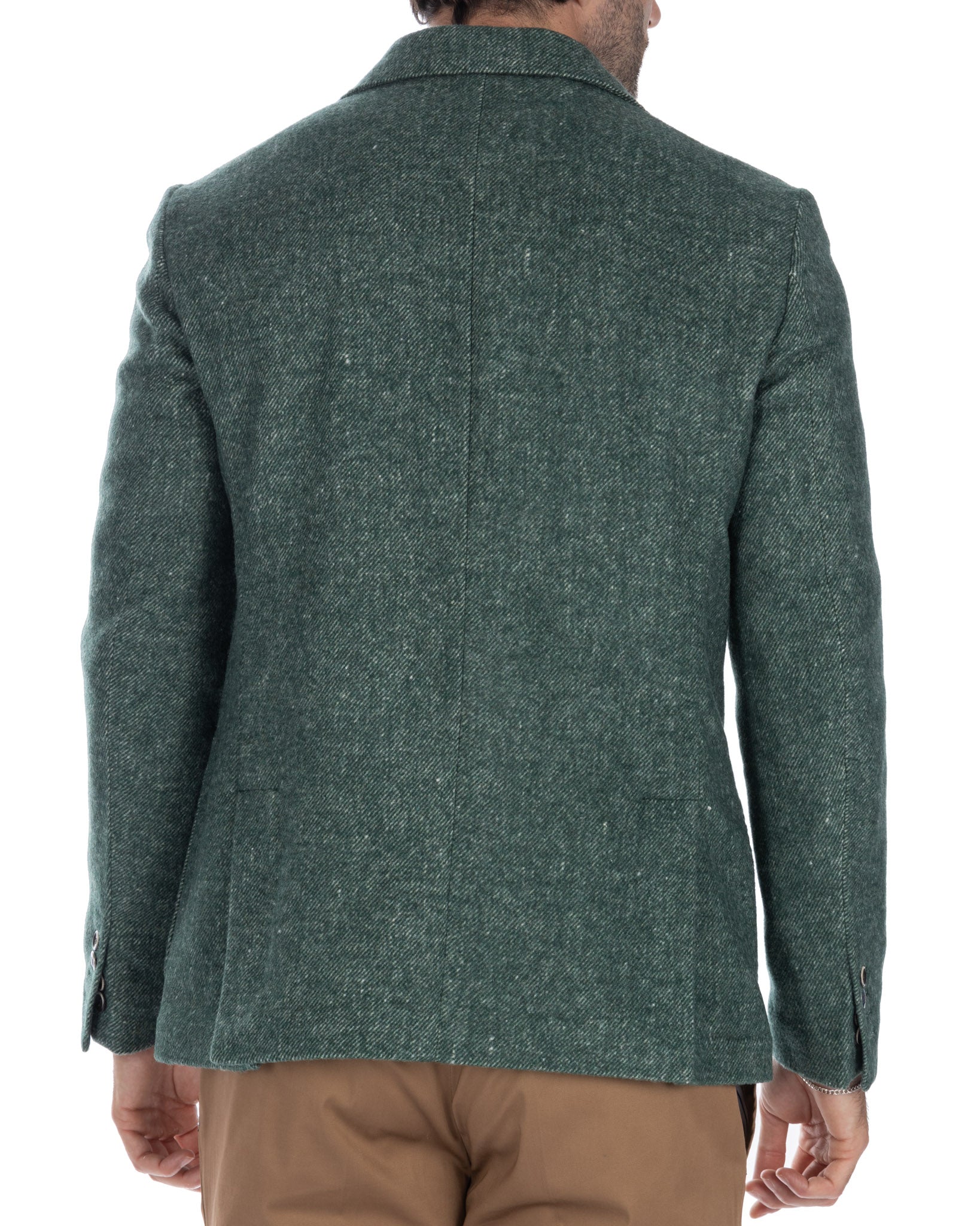 Veste verte à simple boutonnage Remi