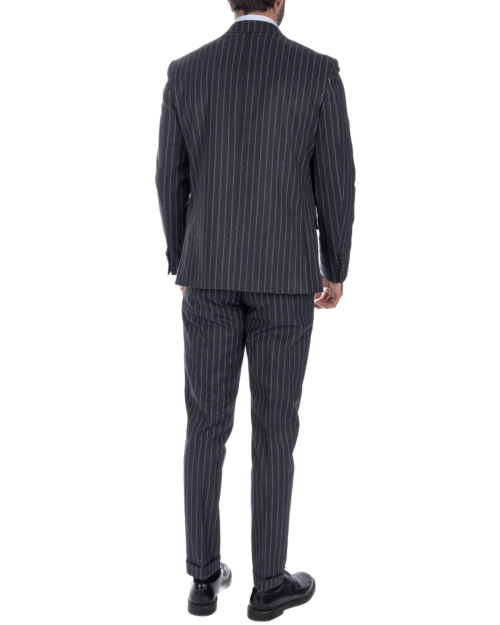 Toulouse - costume gris foncé à boutonnage simple